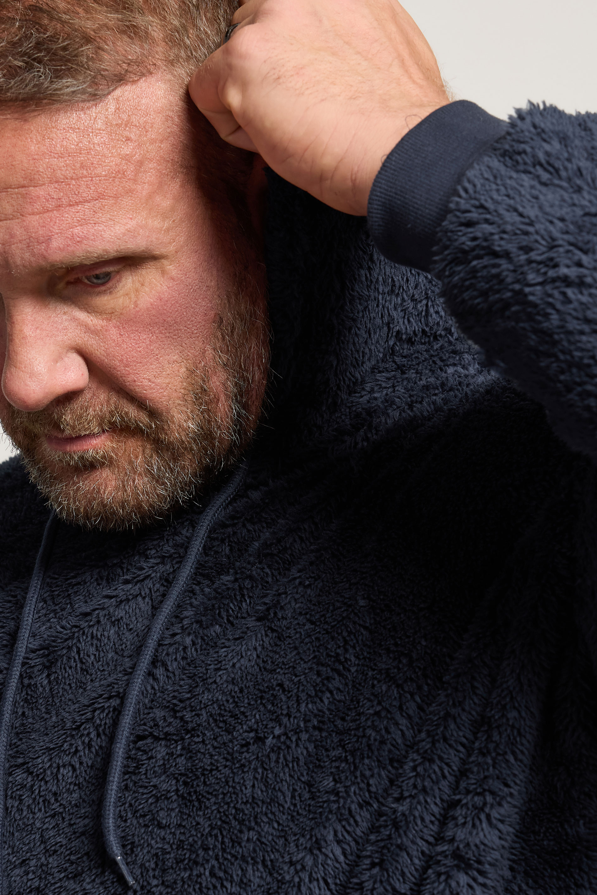 BadRhino Big & Tall Navy Blue Fleece Lounge Set | BadRhino 5