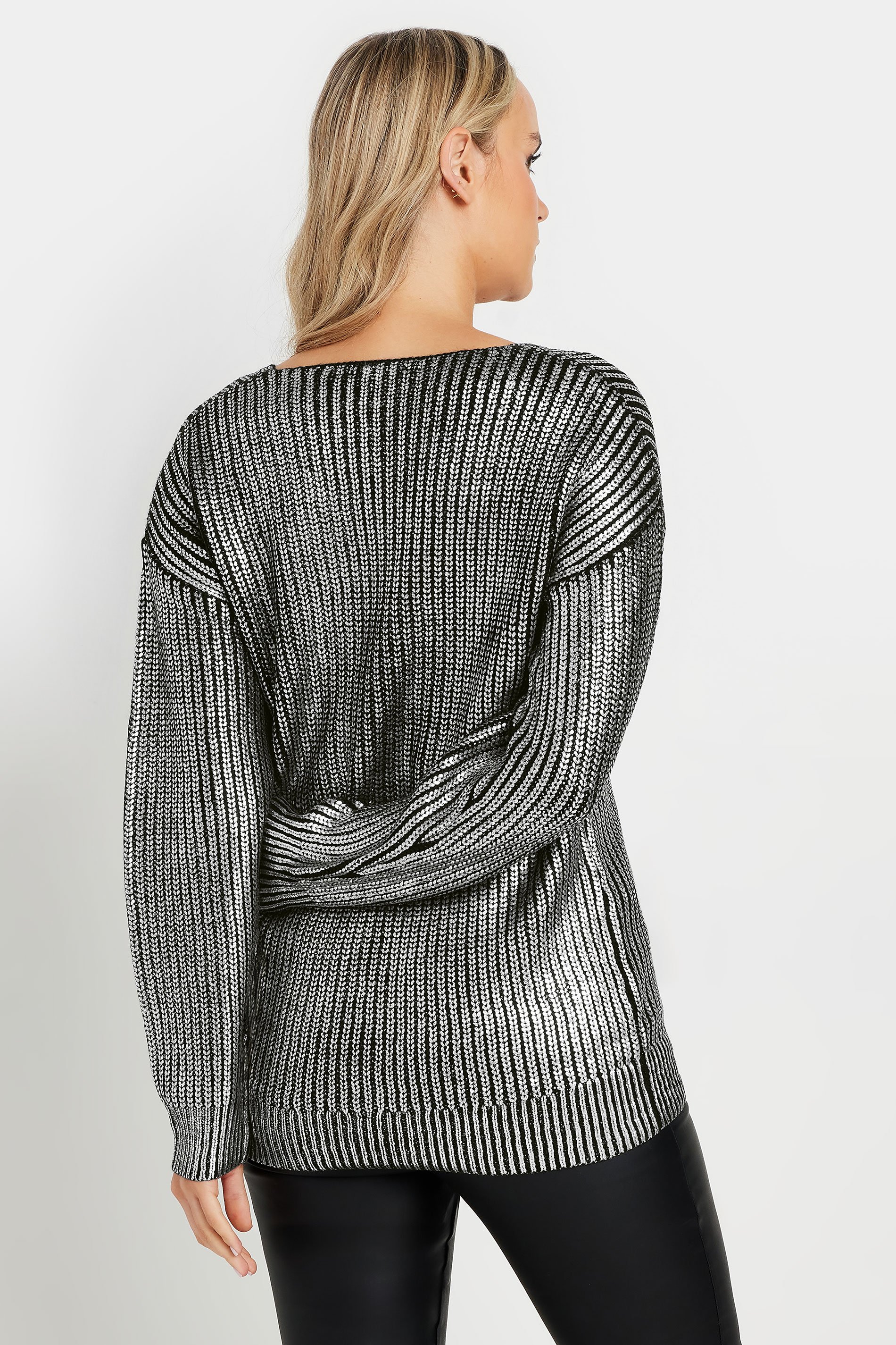 LTS Tall Women's Black Foil Jumper | Long Tall Sally 6