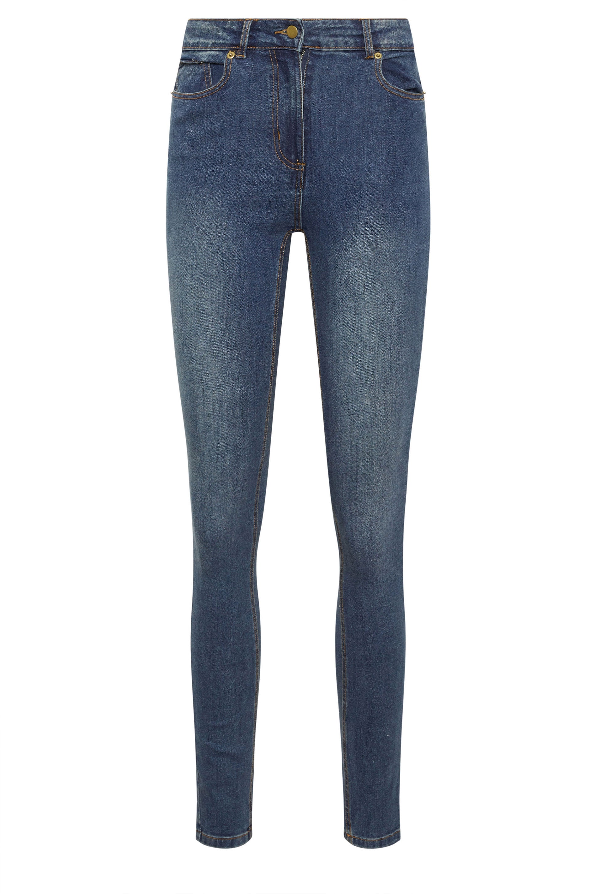 LTS Tall Women's 2 PACK Mid Blue & Black Skinny Jeans | Long Tall Sally 7
