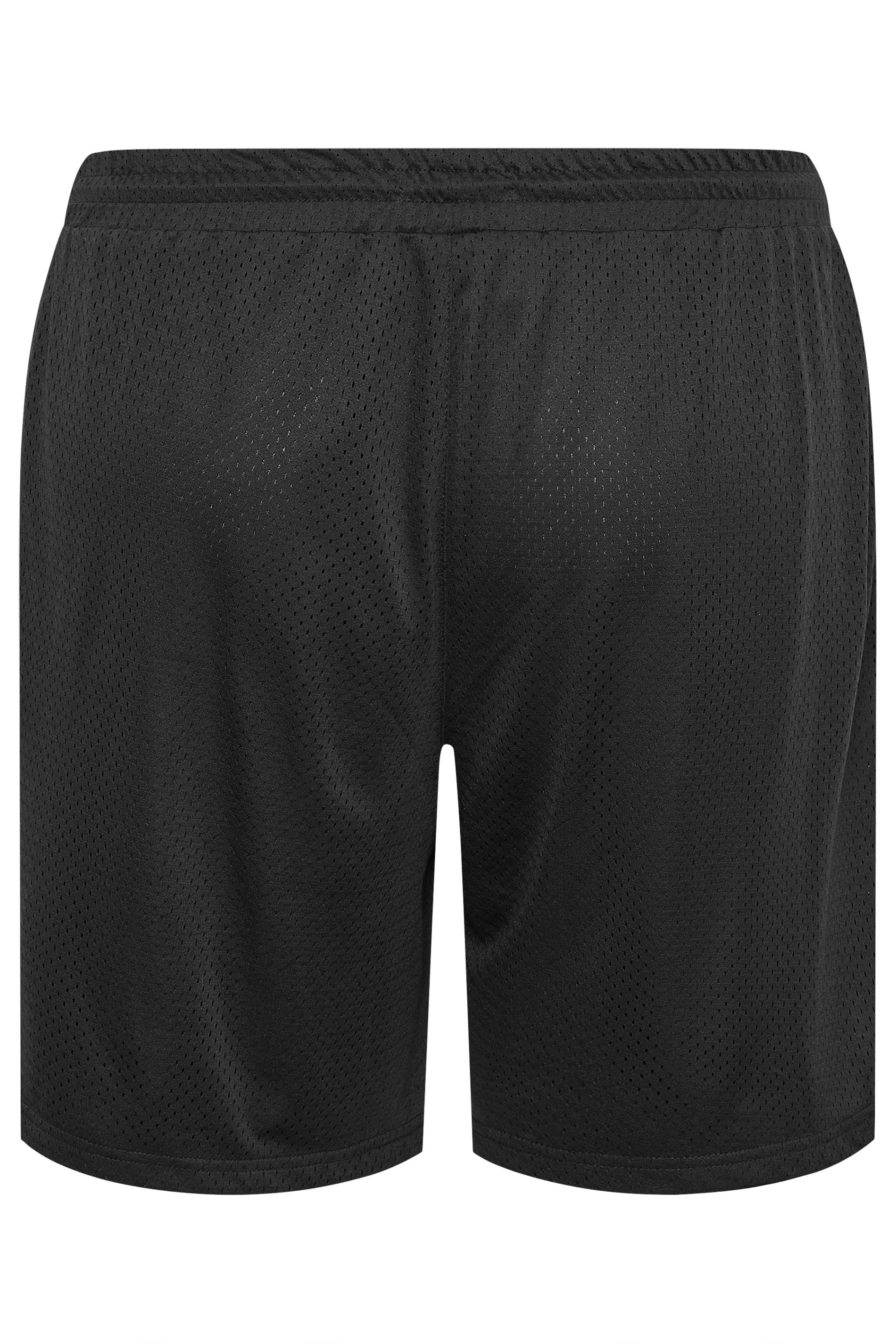 BadRhino Big & Tall Black Lightweight Mesh Shorts | BadRhino 4