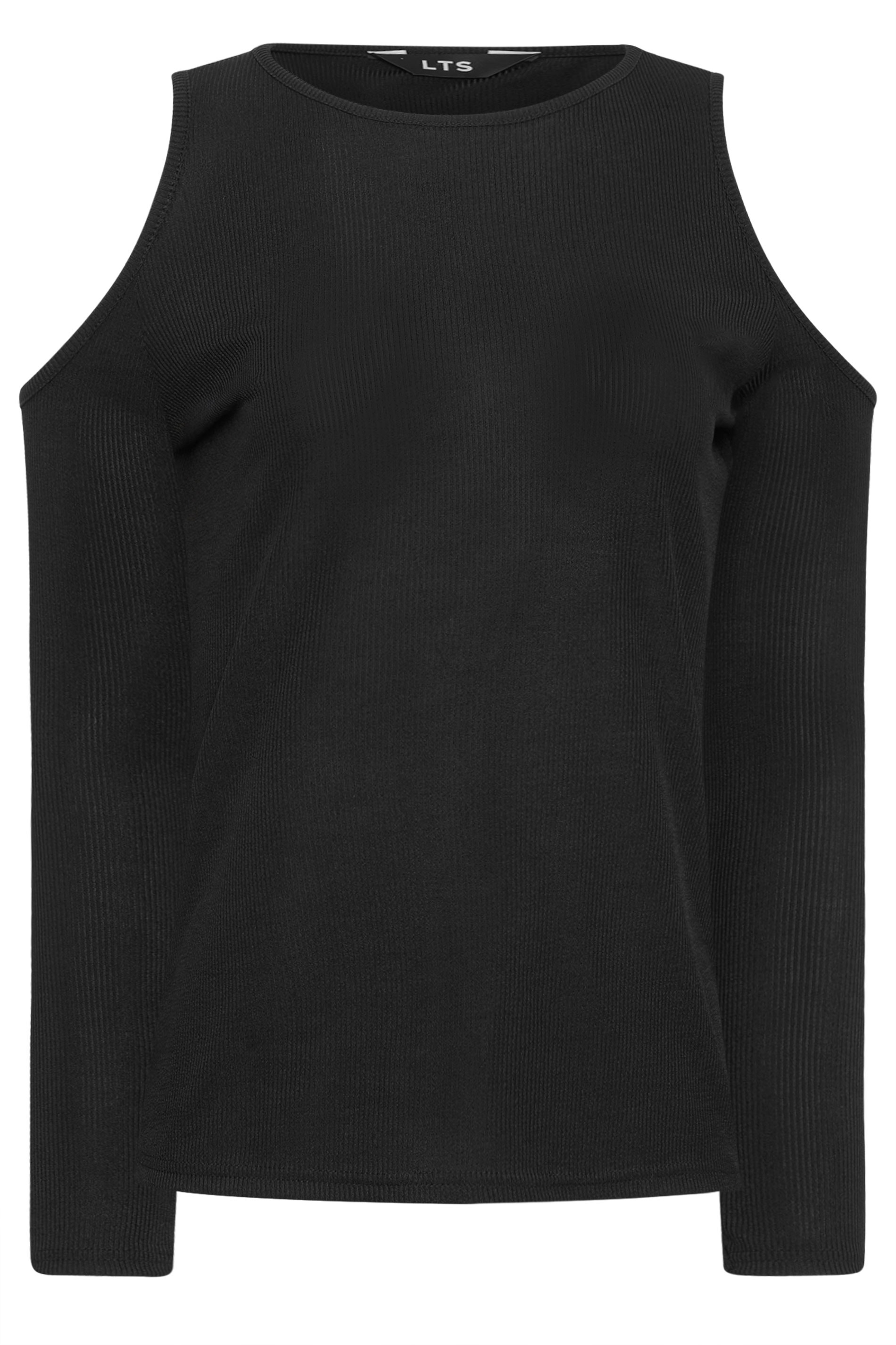 LTS Tall Womens Black Cut Out Top Long Tall Sally