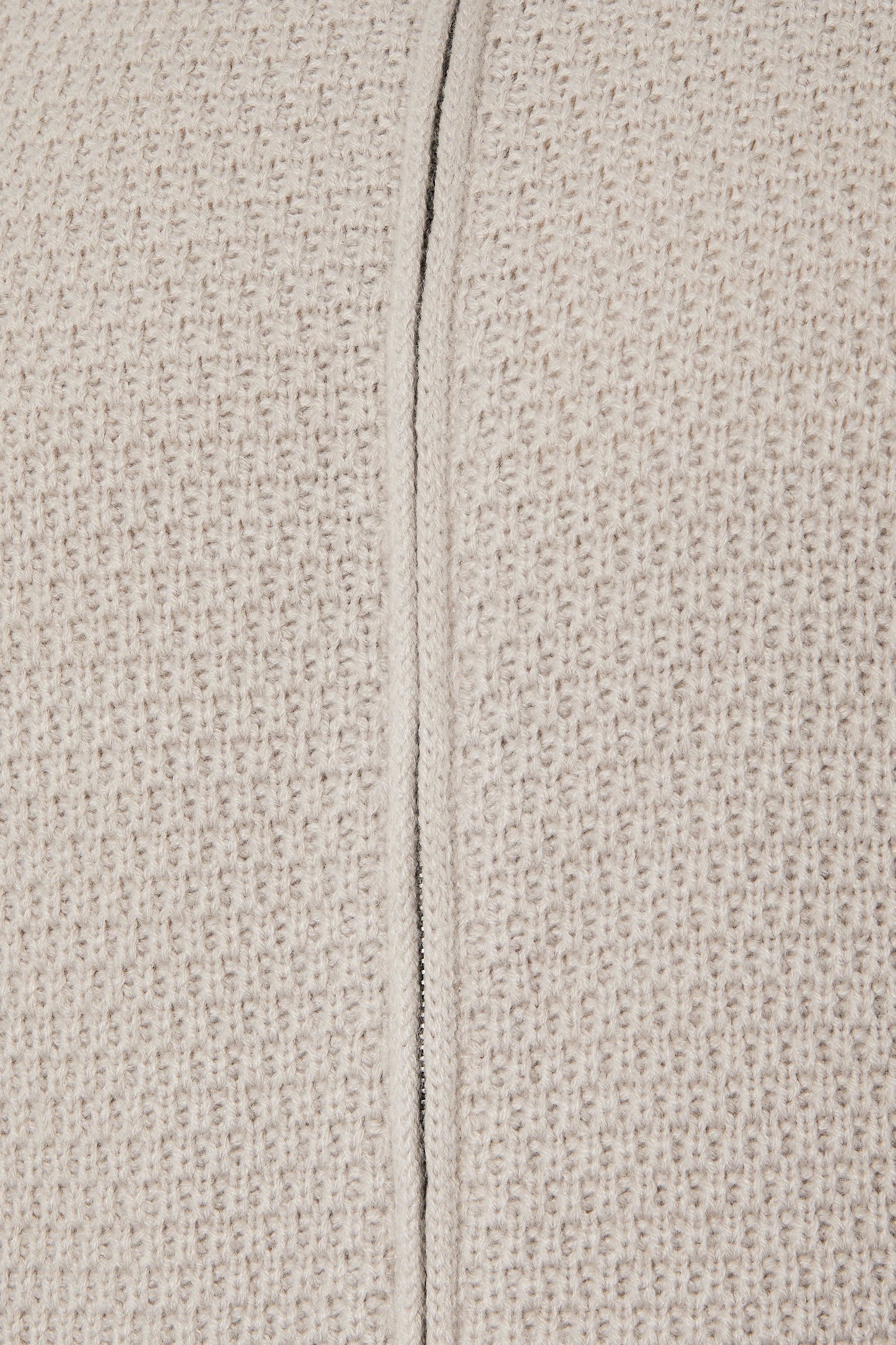 BadRhino Big & Tall Natural Brown Wool Zip Through Jumper | BadRhino 7