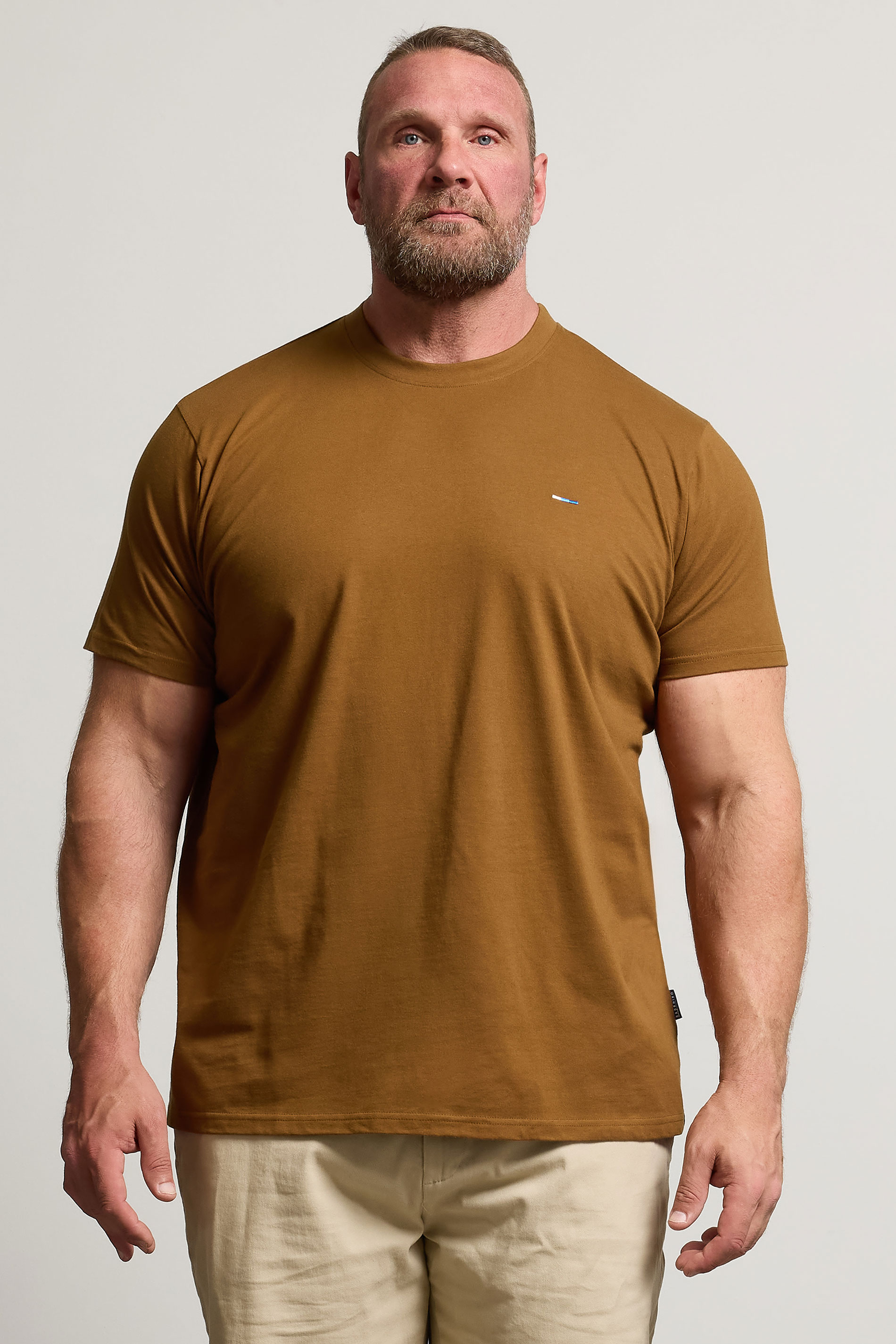 BadRhino Big & Tall Light Brown T-Shirt | BadRhino 1
