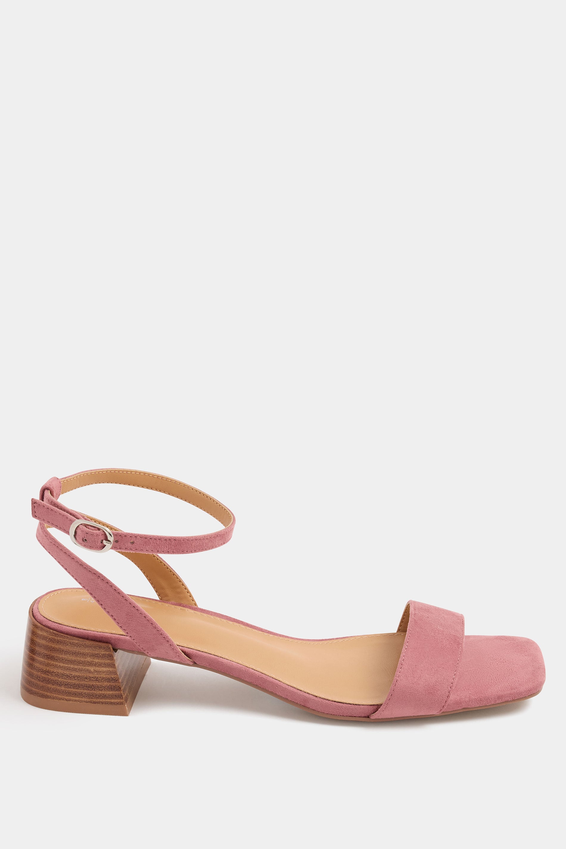 LTS Blush Pink Strap Block Heel In Standard Fit | Long Tall Sally 2