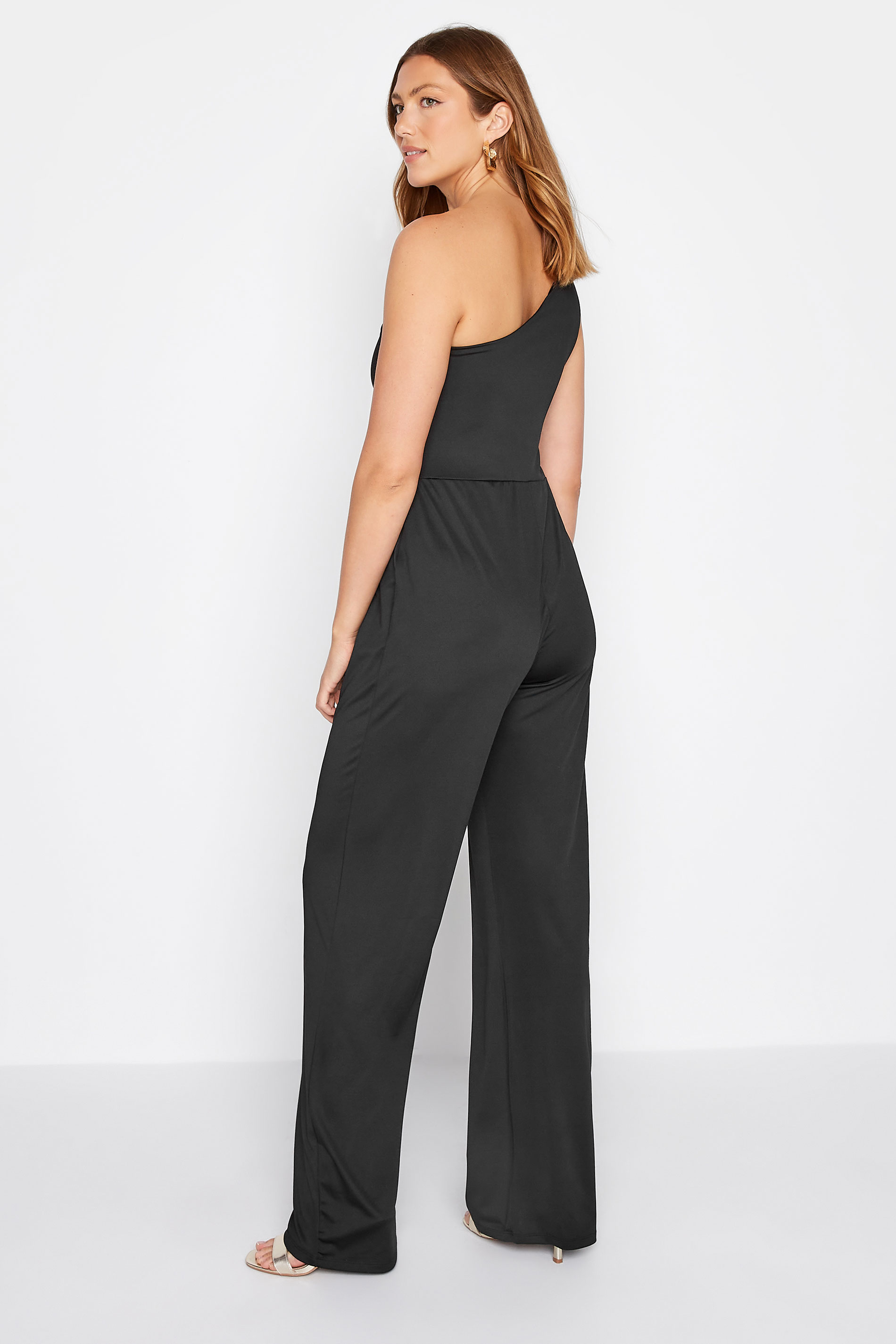 LTS Tall Women's Black Cold Shoulder Jumpsuit | Long Tall Sally  3