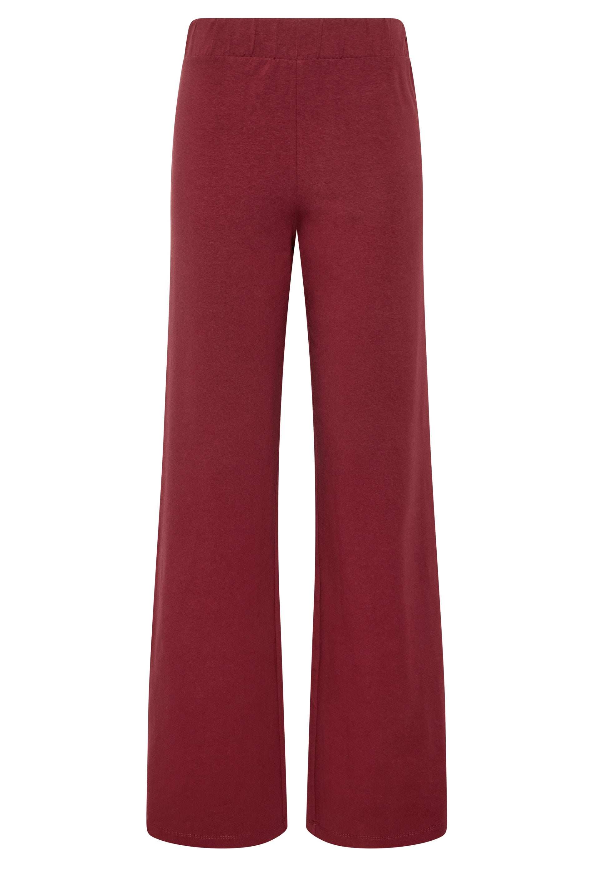 LTS Tall Women's Burgundy Red Side Stripe Cotton Wide Leg Leggings | Long Tall Sally 5