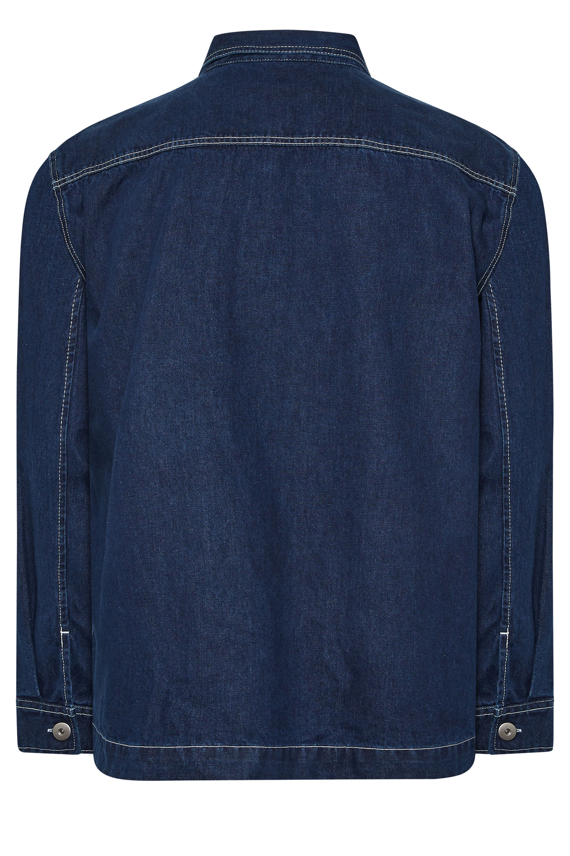 BadRhino Big & Tall Blue Chore Denim Shacket | BadRhino 8