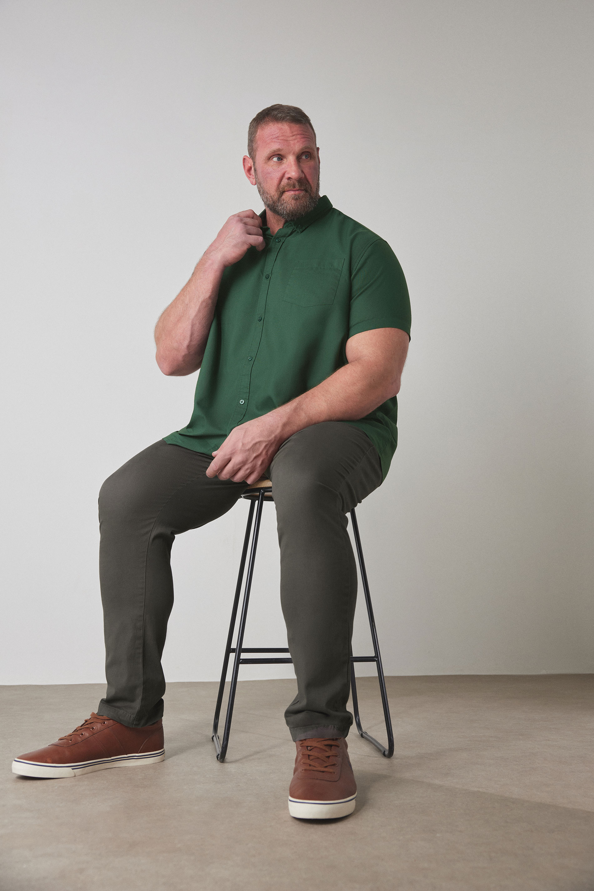 BadRhino Big & Tall Slate Grey Chino Trousers | BadRhino 5