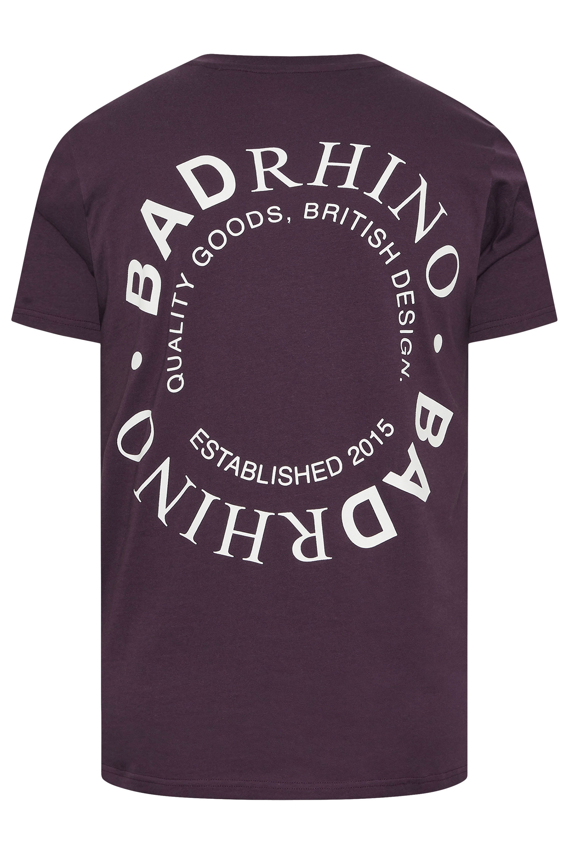 BadRhino Big & Tall Plum Purple Circle Logo T-Shirt | BadRhino 8