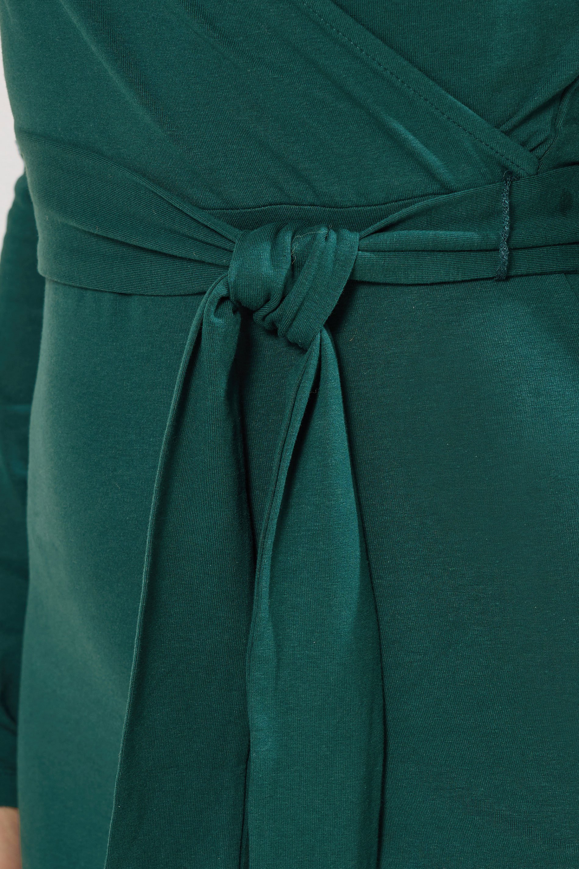 LTS Tall Dark Green Wrap Midi Dress | Long Tall Sally 4