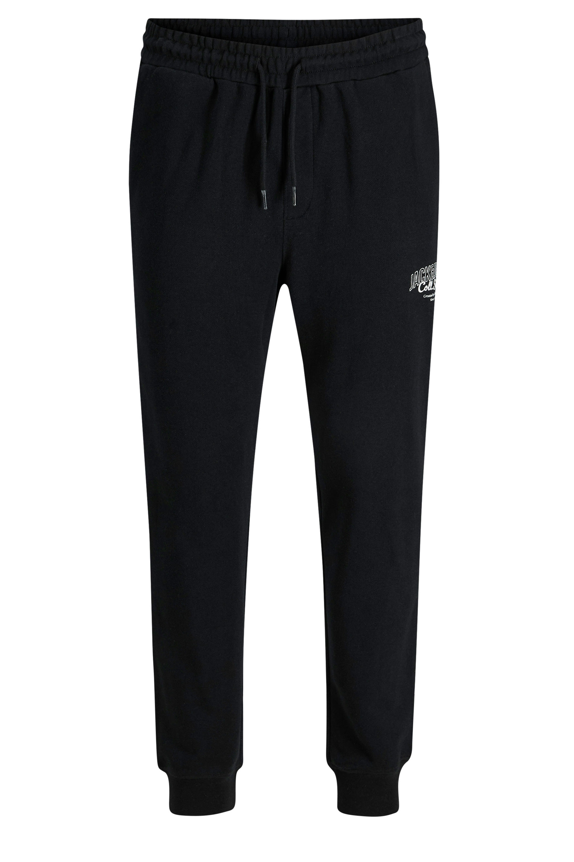 JACK & JONES Big & Tall Black Printed Joggers | BadRhino 3