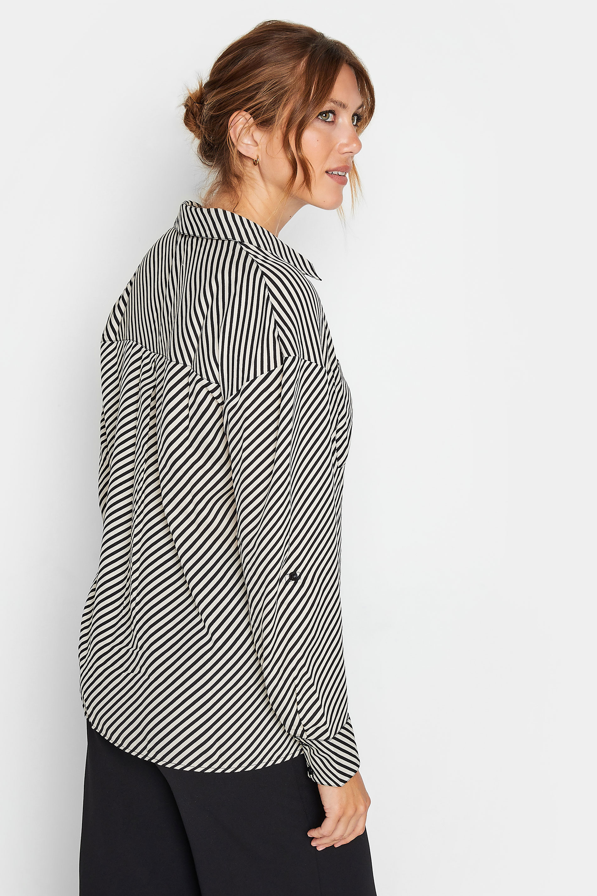 LTS Tall Black Stripe Shirt | Long Tall Sally  3