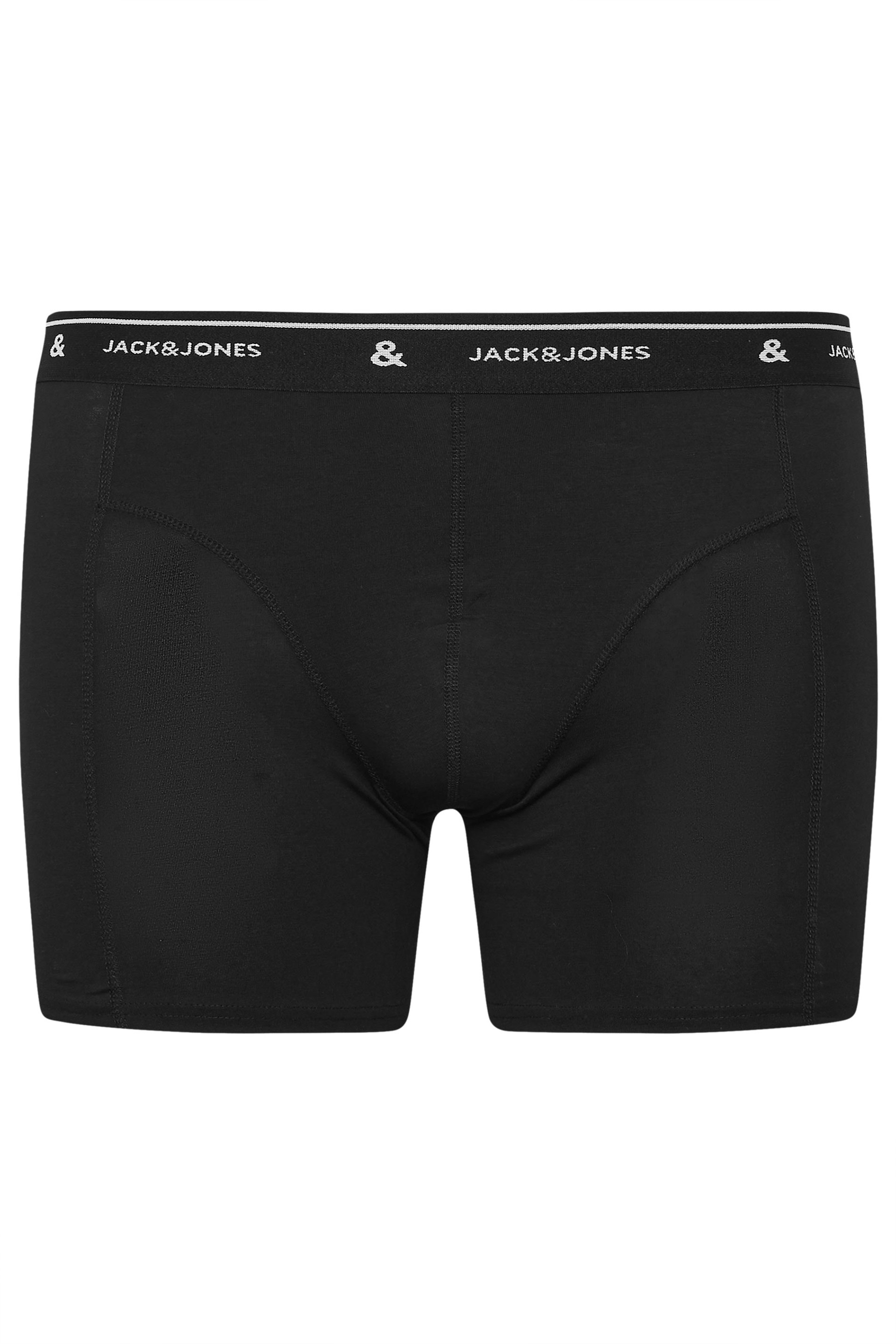 JACK & JONES Big & Tall 3 Pack Chambray Blue Floral Patterned Boxers | BadRhino 8