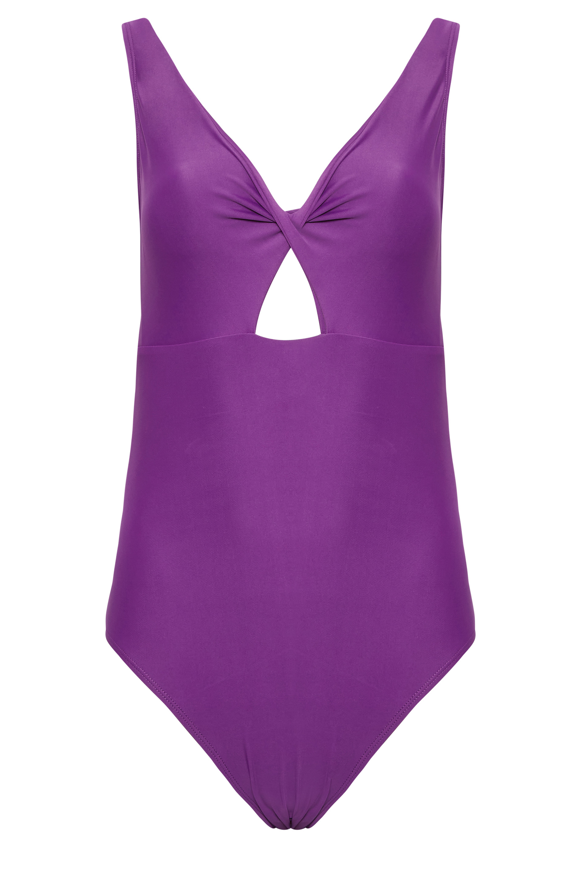 LTS Tall Purple Twist Cut Out Swimsuit | Long Tall Sally  3
