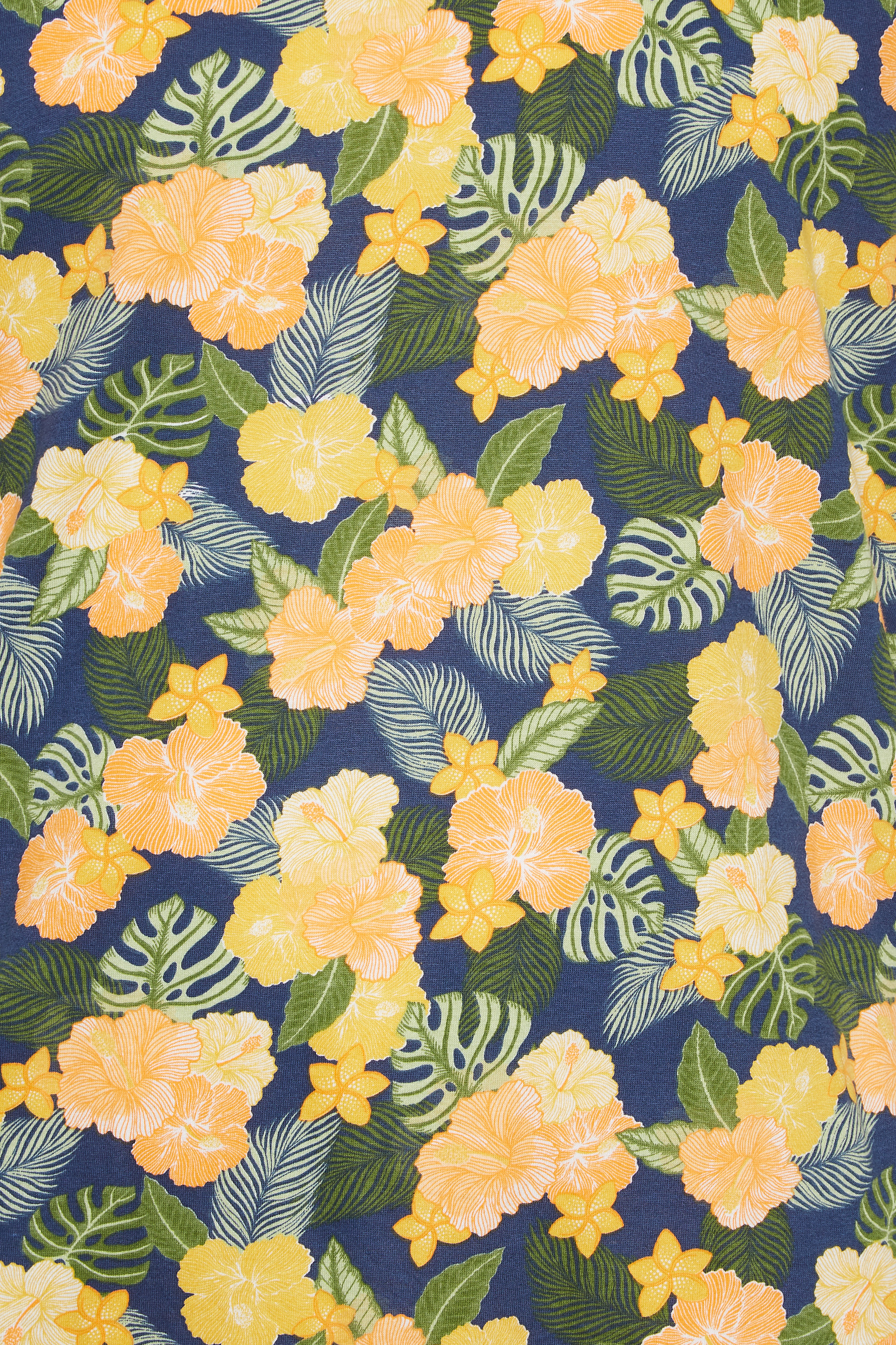 BadRhino Big & Tall Yellow Hawaiian T-shirt | BadRhino 2