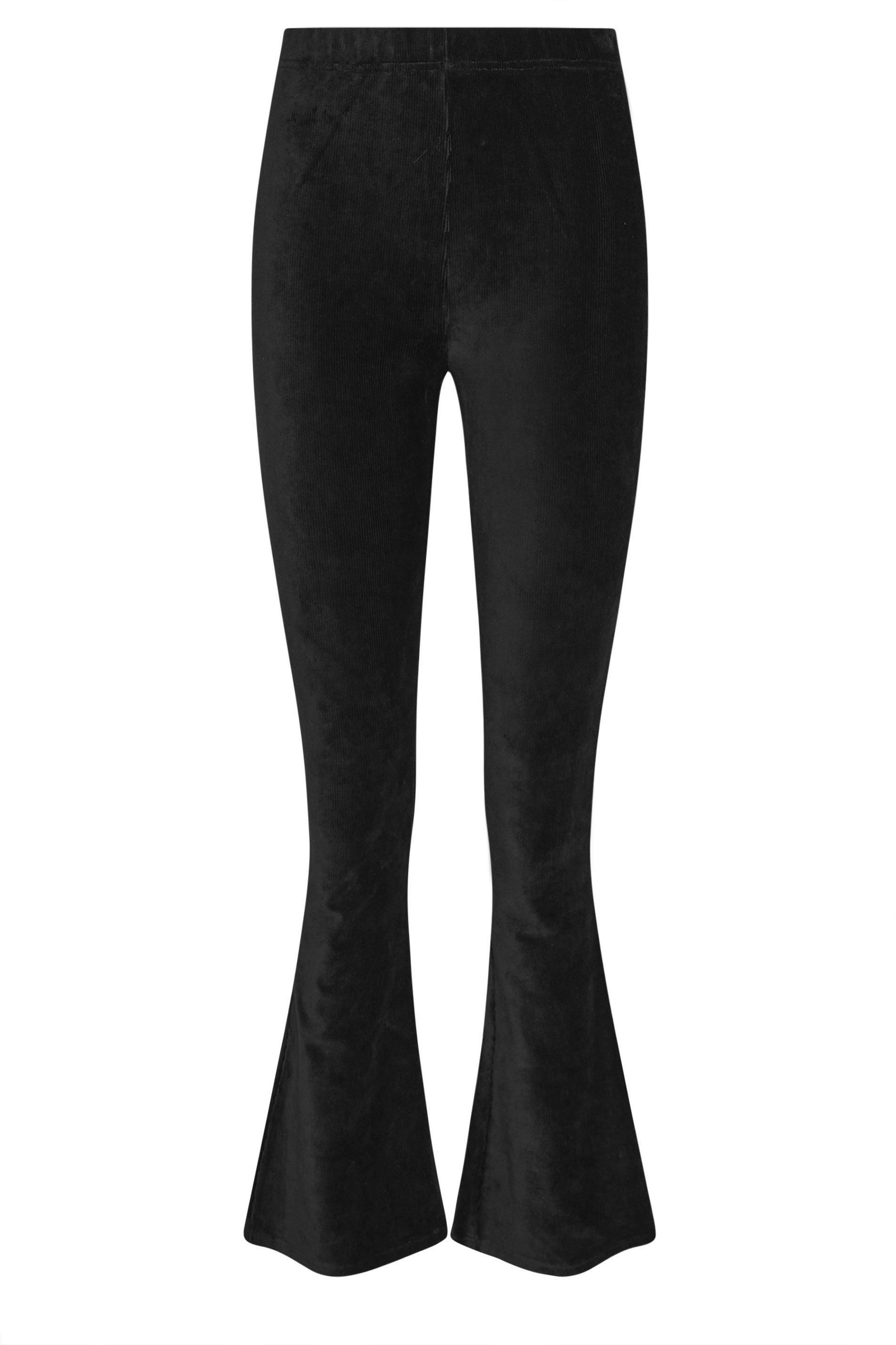 LTS Tall Black Cord Flared Leggings | Long Tall Sally 5