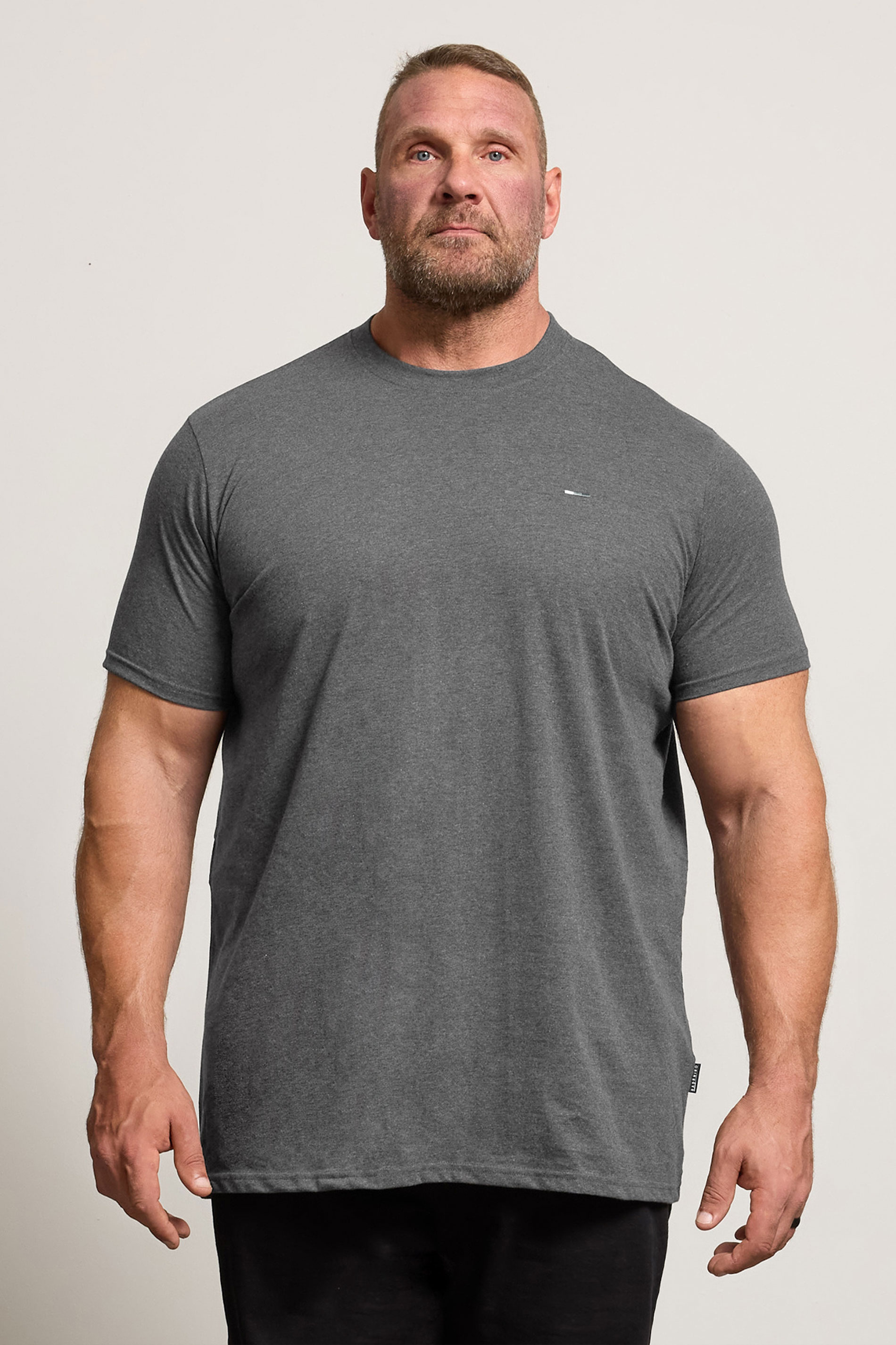 BadRhino Big & Tall 5 Pack Black/White/Navy Blue/Green/Grey Extra Long Core T-Shirts| BadRhino 5