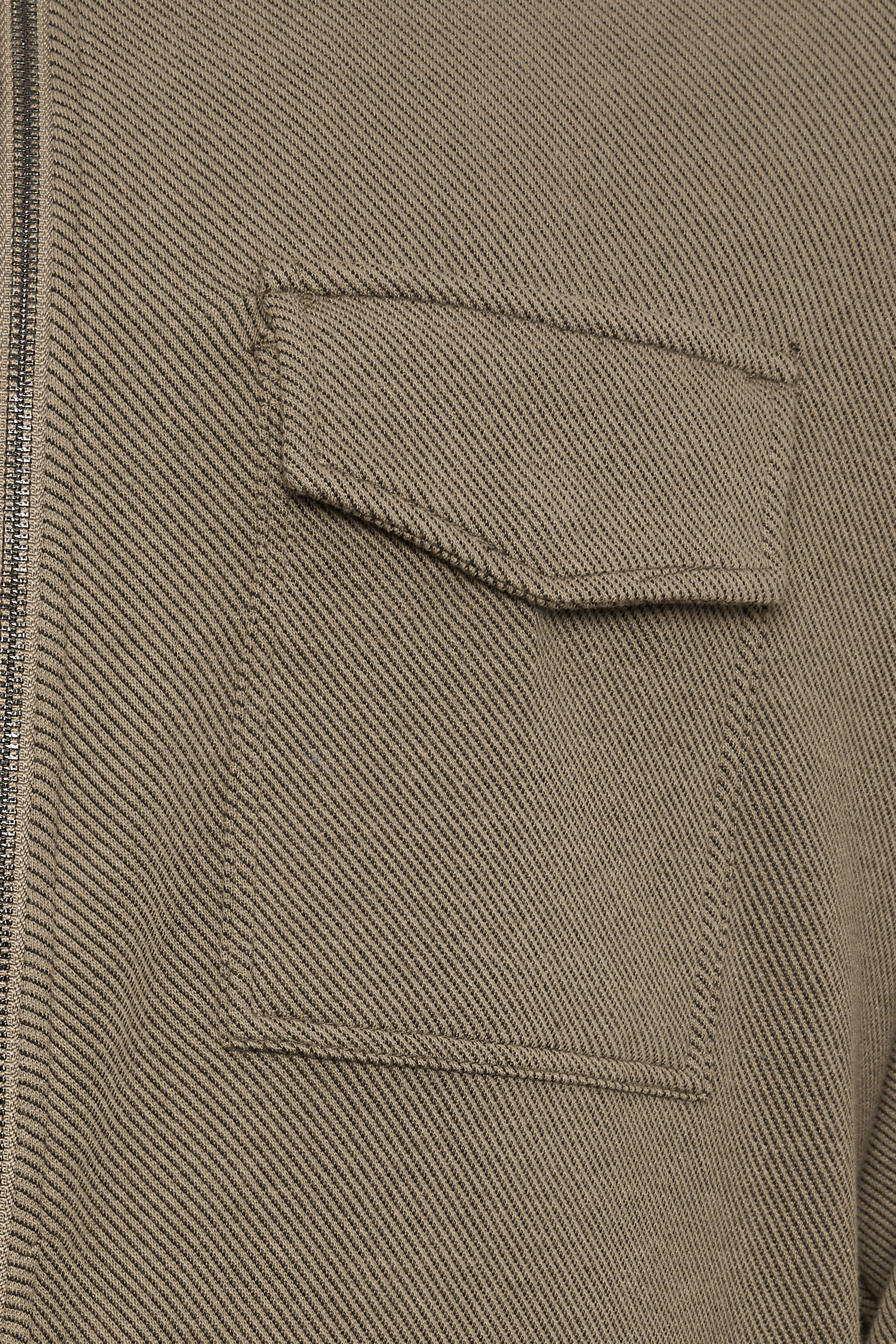 D555 Big & Tall Stone Brown Stretch Zip Through Jacket | BadRhino 3