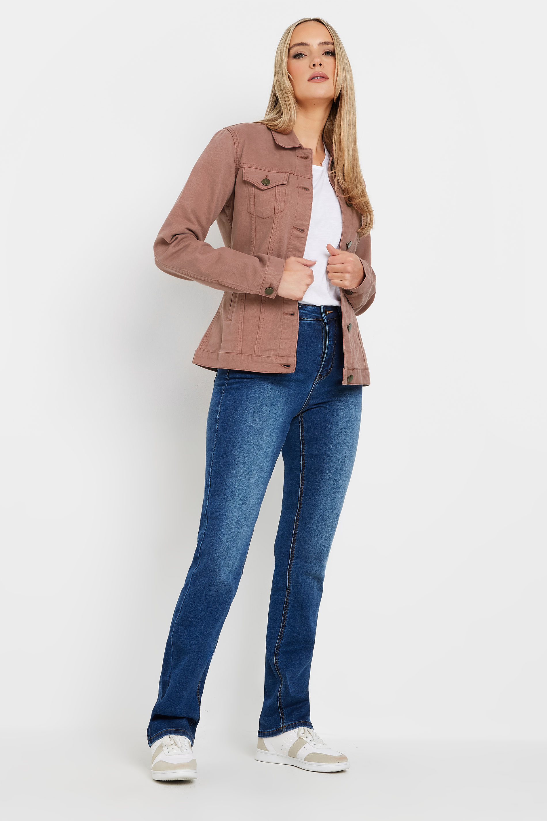 LTS Tall Dark Pink Denim Jacket | Long Tall Sally 3