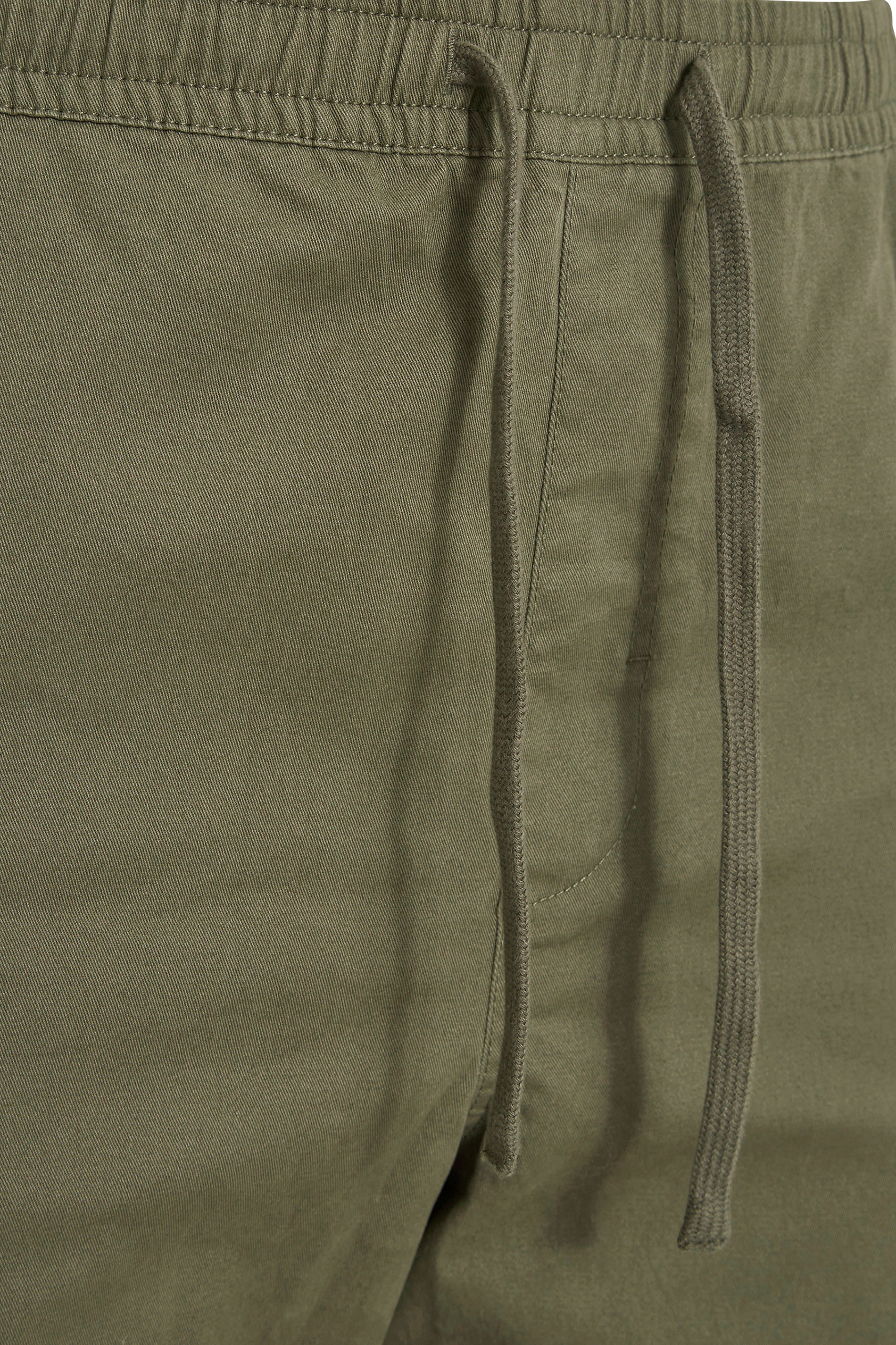 BadRhino Khaki Green Elasticated Waist Chinos | BadRhino 4