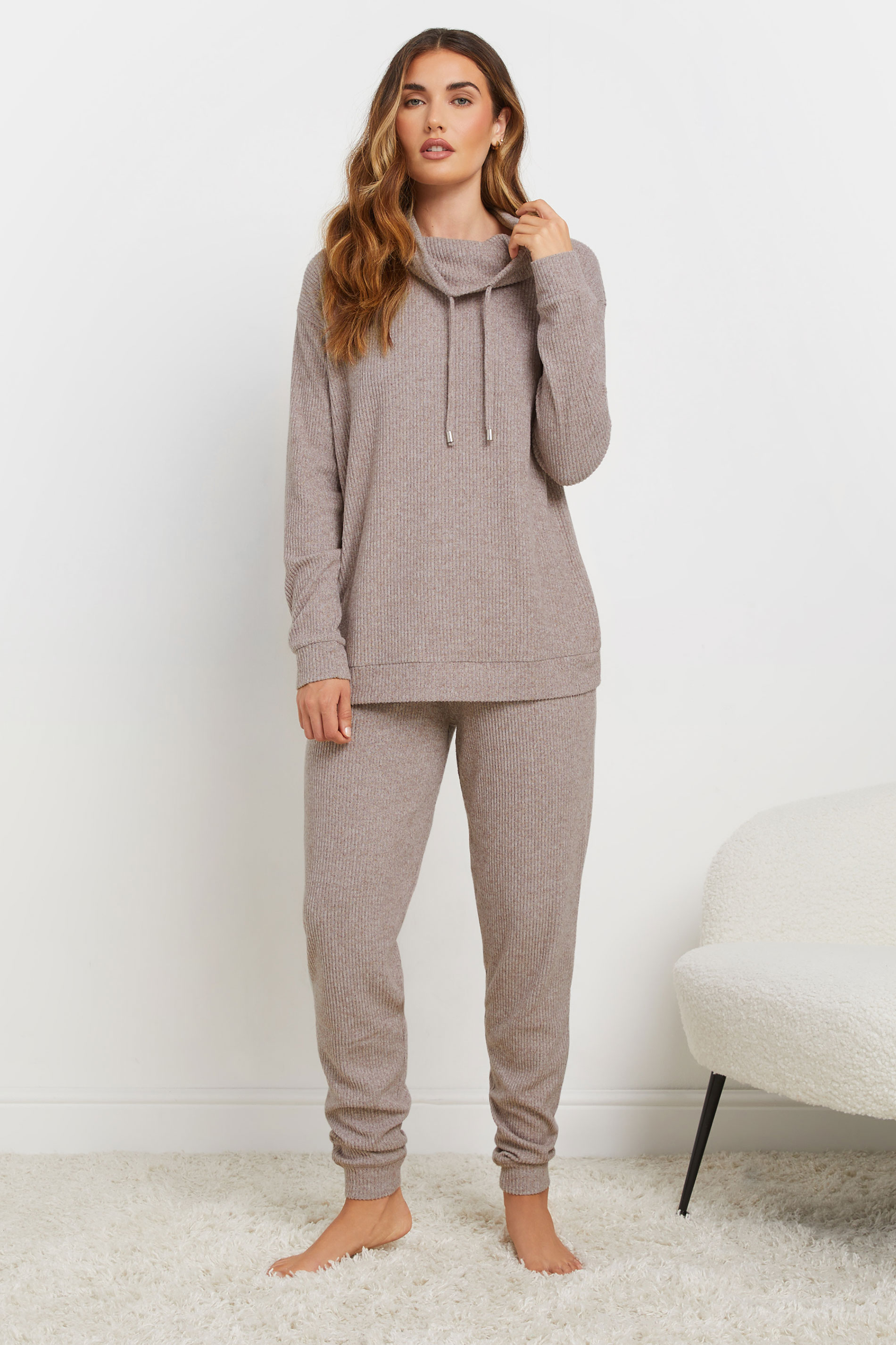 LTS Tall Blush Pink Soft Touch Cuffed Joggers | Long Tall Sally 5