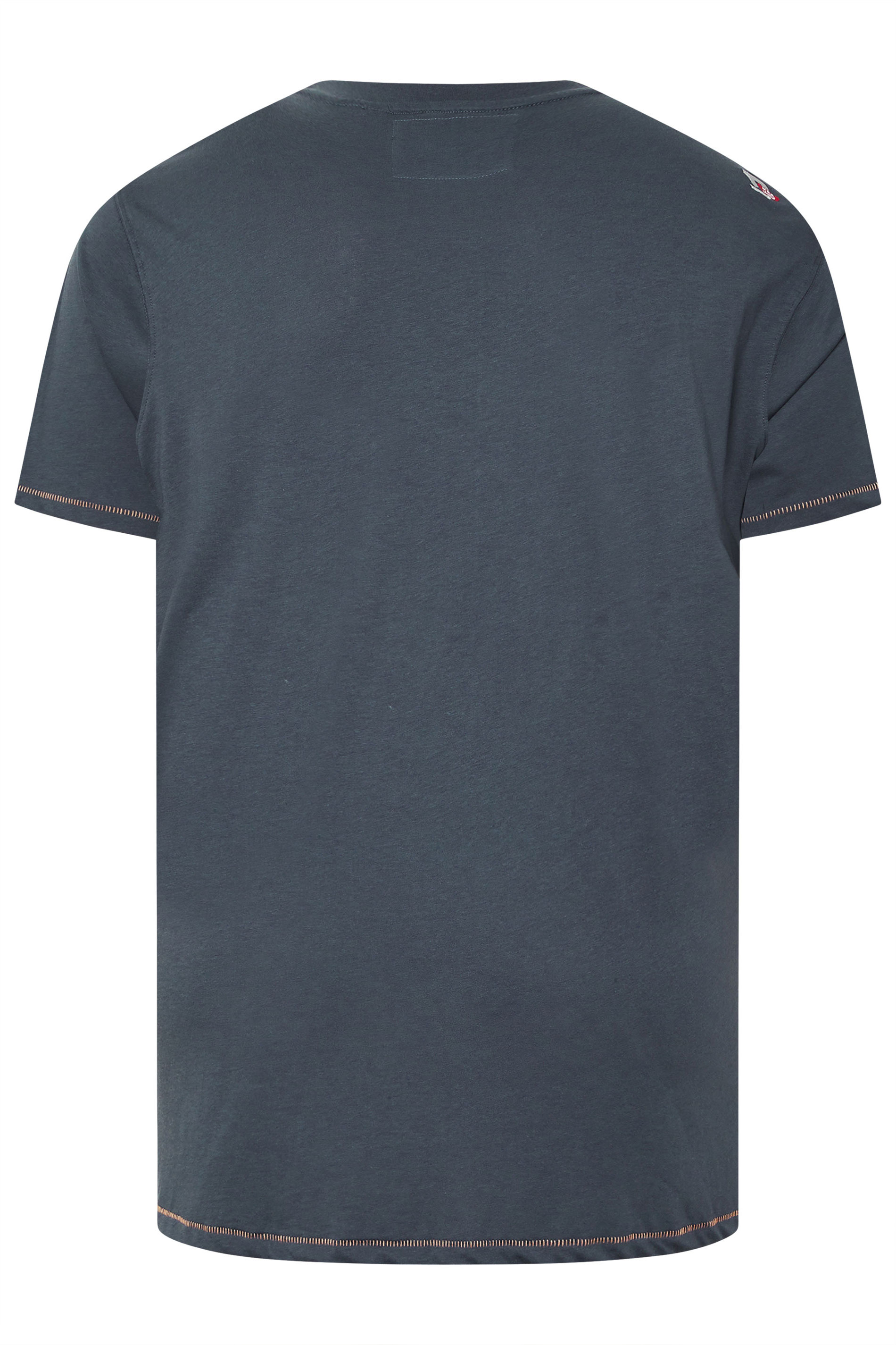 D555 Big & Tall Khaki Green Circle Wave T-Shirt | BadRhino 4