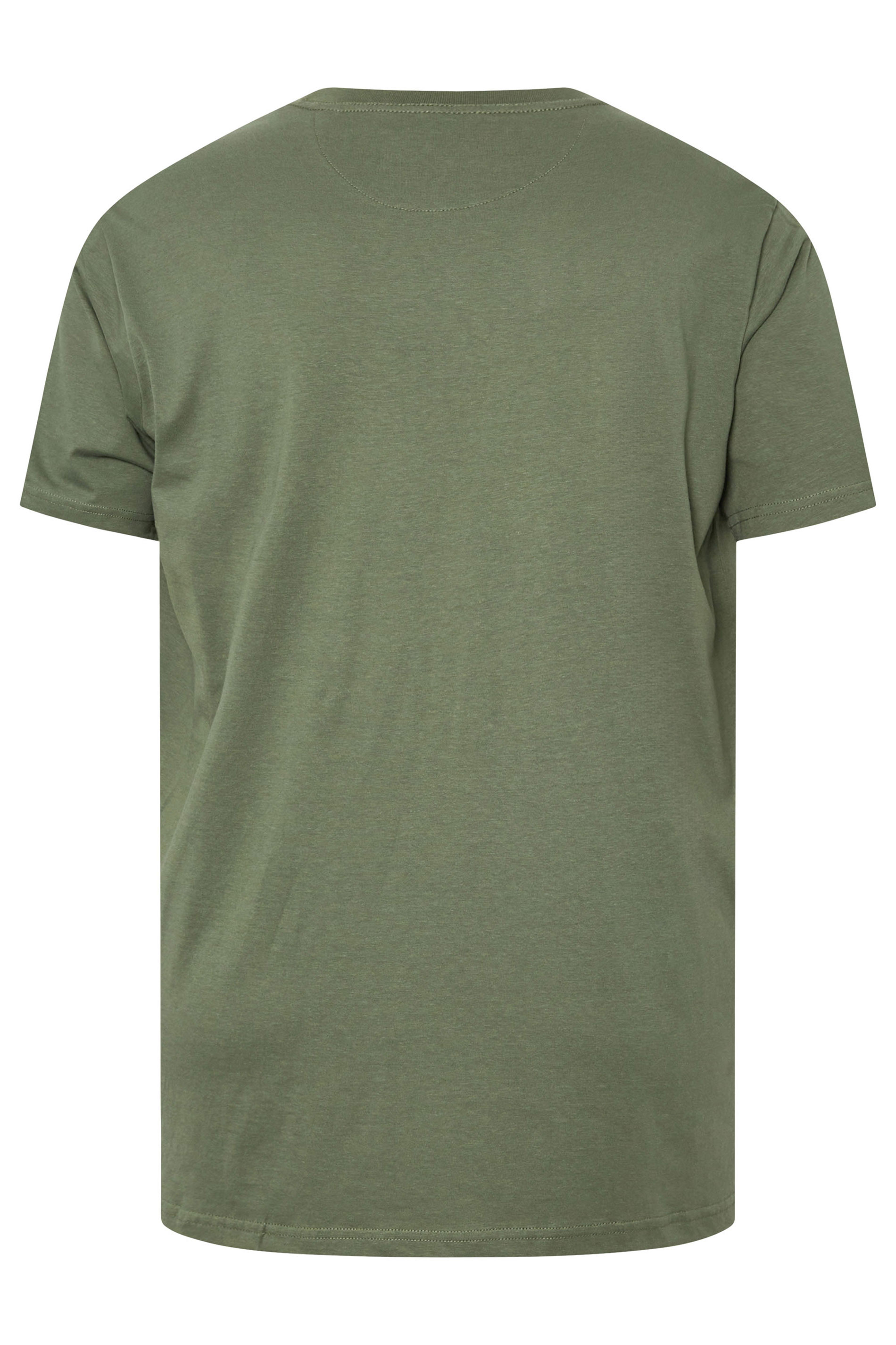 FIRETRAP Big & Tall Khaki Green Estate T-Shirt | BadRhino 4