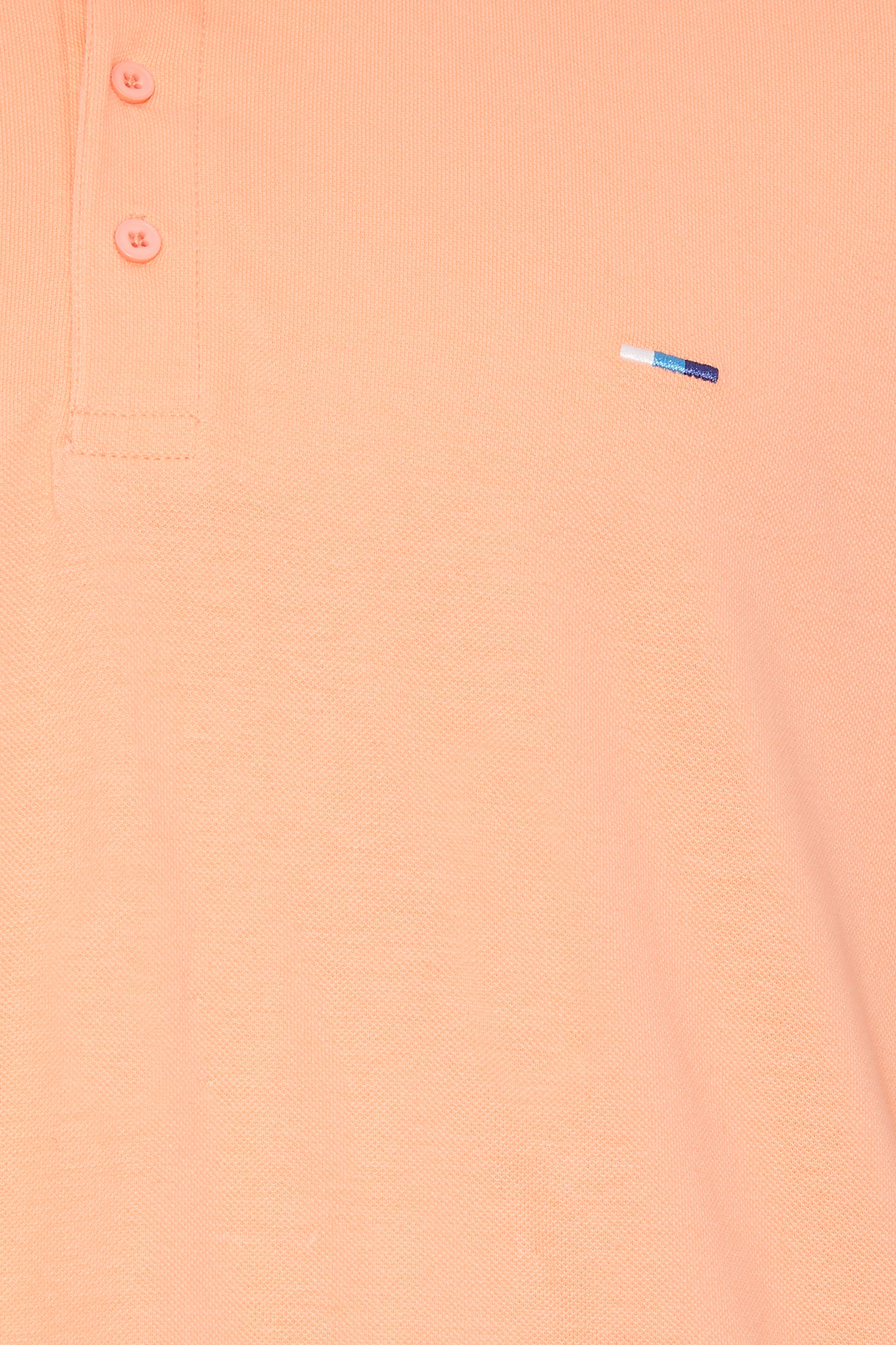 BadRhino Big & Tall Light Orange Tipped Polo Shirt | BadRhino 5