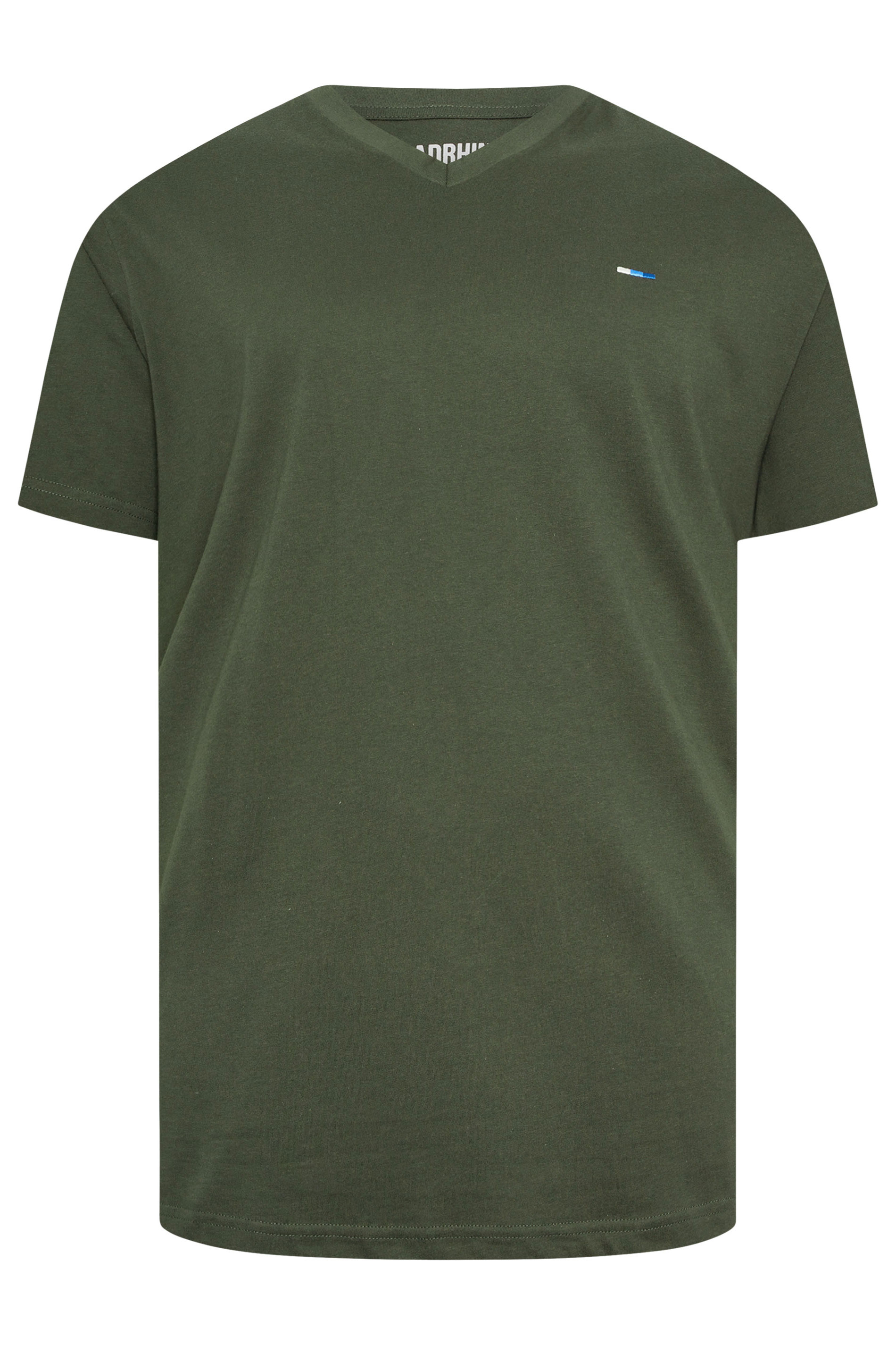 BadRhino Big & Tall Black/Red/Green/Blue/Navy Blue 5 Pack V-Neck T-Shirts | BadRhino 5