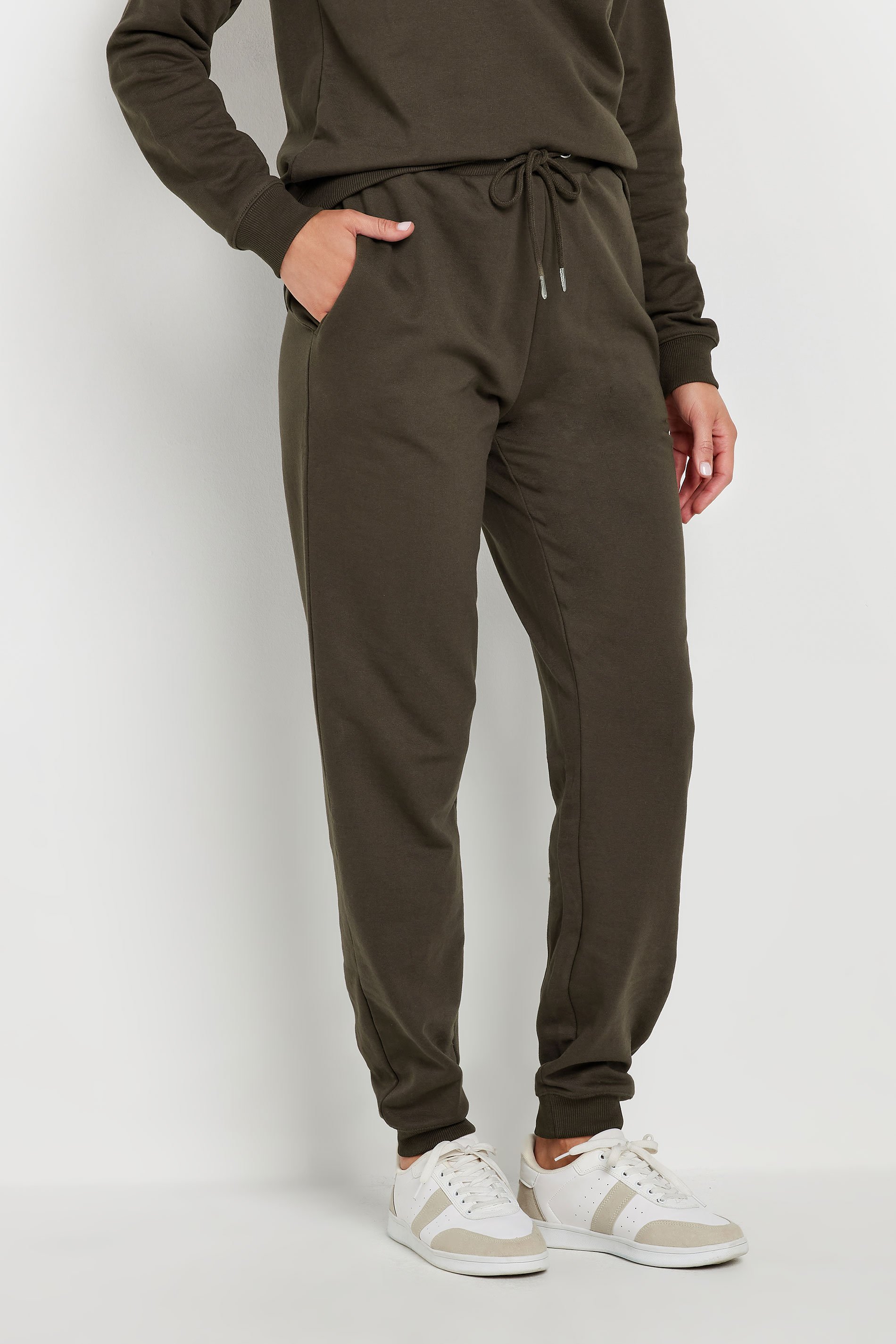 LTS Tall Chocolate Brown Cuffed Joggers | Long Tall Sally 3