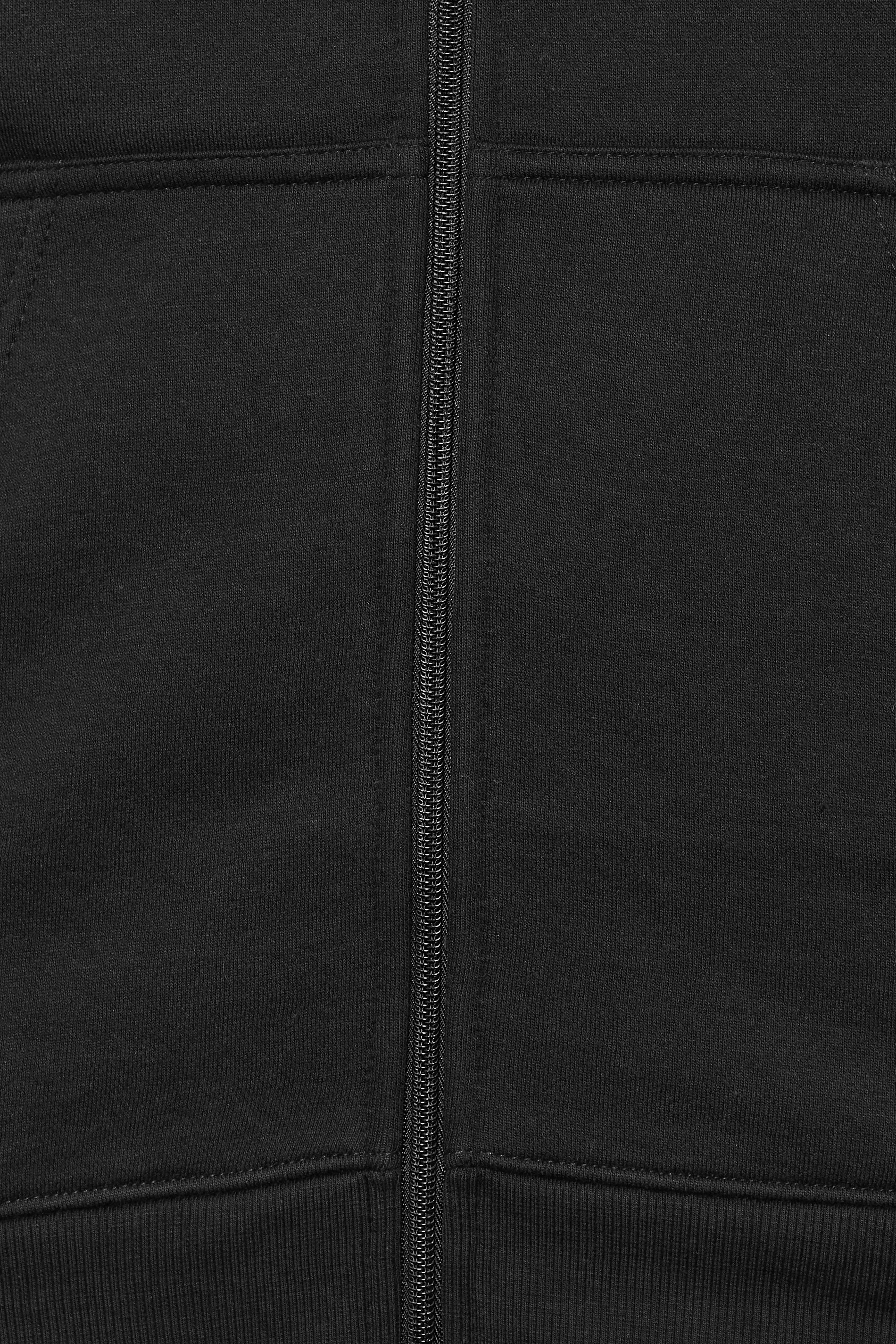 BadRhino Big & Tall Black Premium Zip Through Hoodie | BadRhino 3
