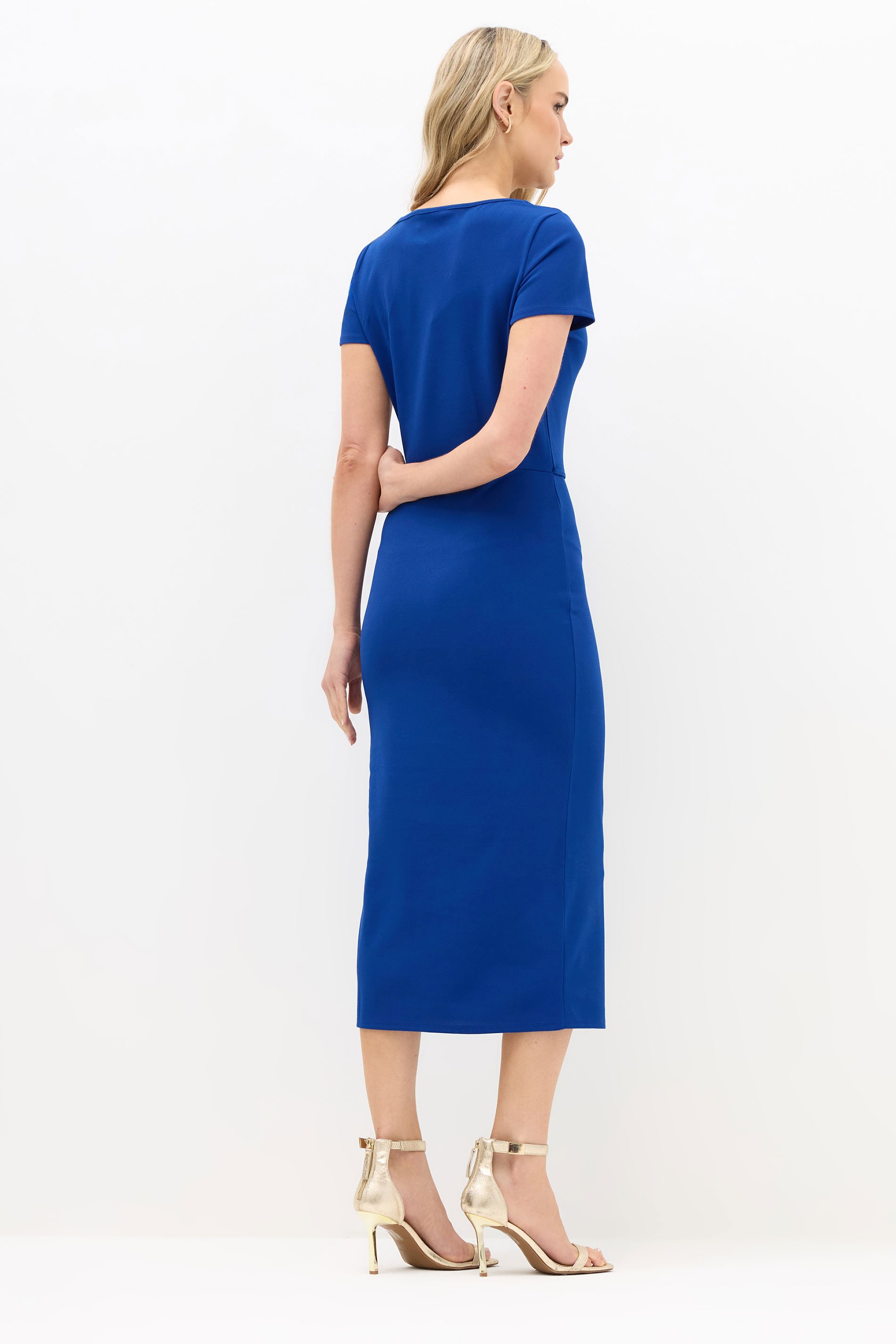 LTS Tall Blue Midi Buckle Dress | Long Tall Sally 3
