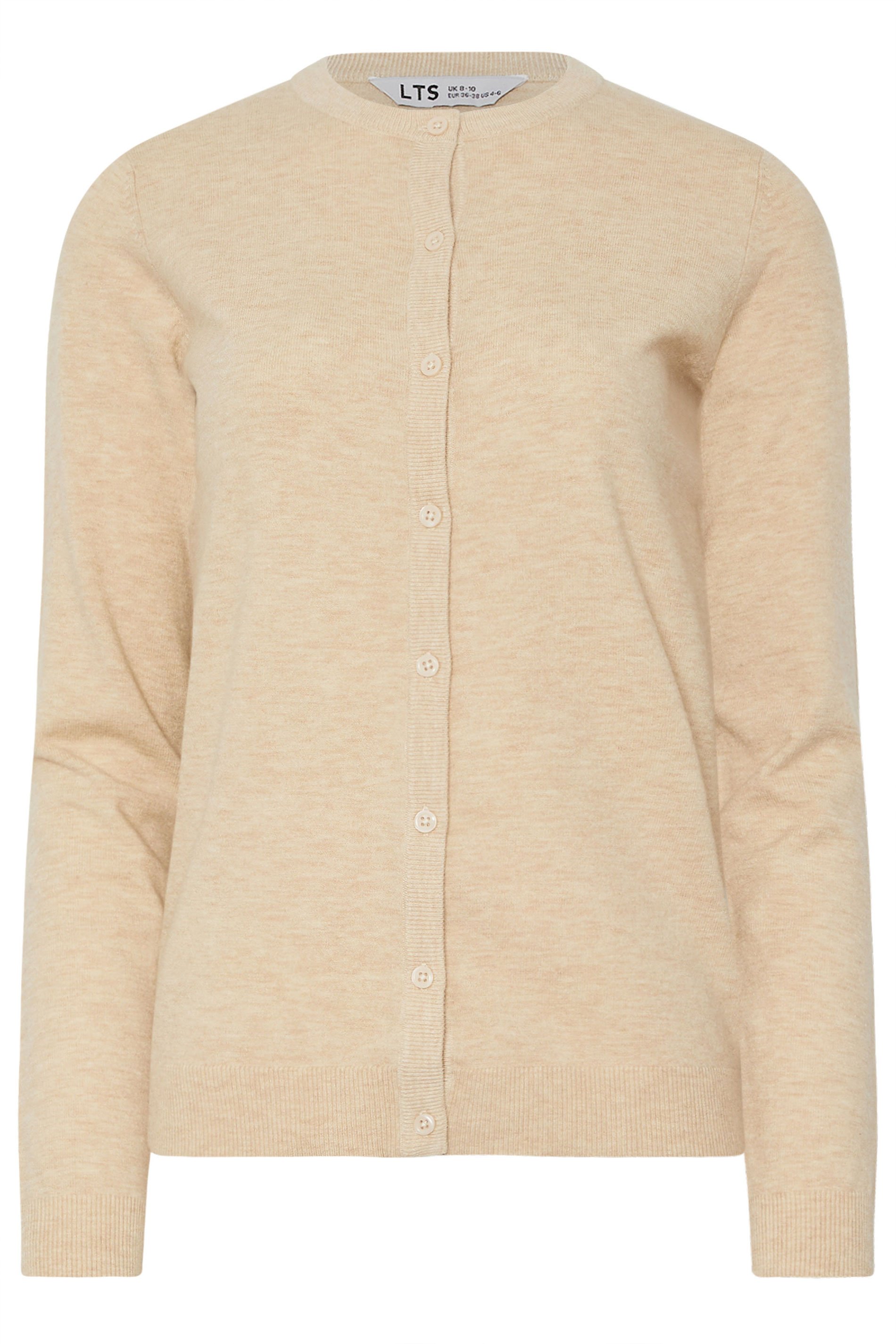 LTS PREMIUM Tall Natural Brown Button Down Cardigan | Long Tall Sally 6