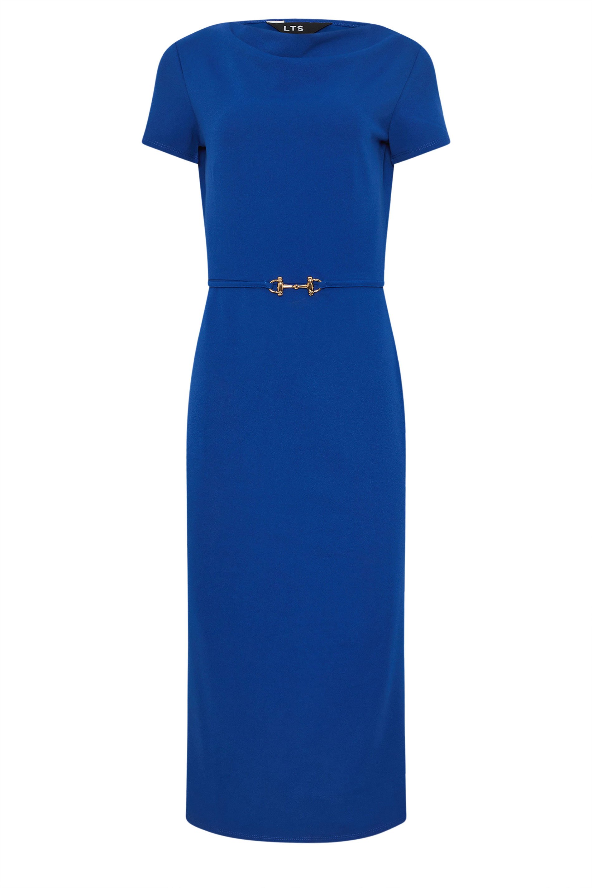 LTS Tall Blue Midi Buckle Dress | Long Tall Sally 5