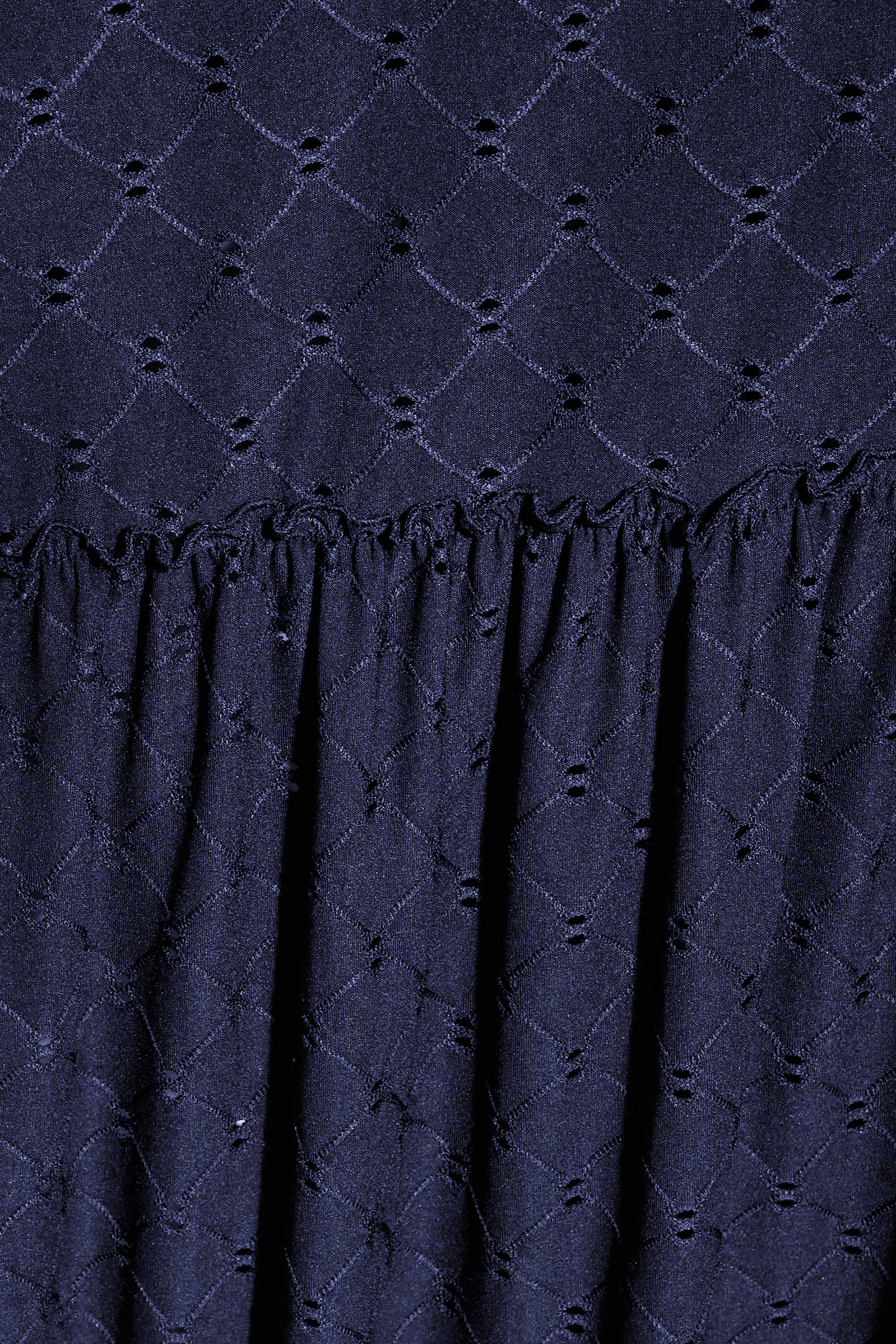 LTS Tall Navy Blue Broderie Anglaise Frill Maxi Dress | Long Tall Sally 6