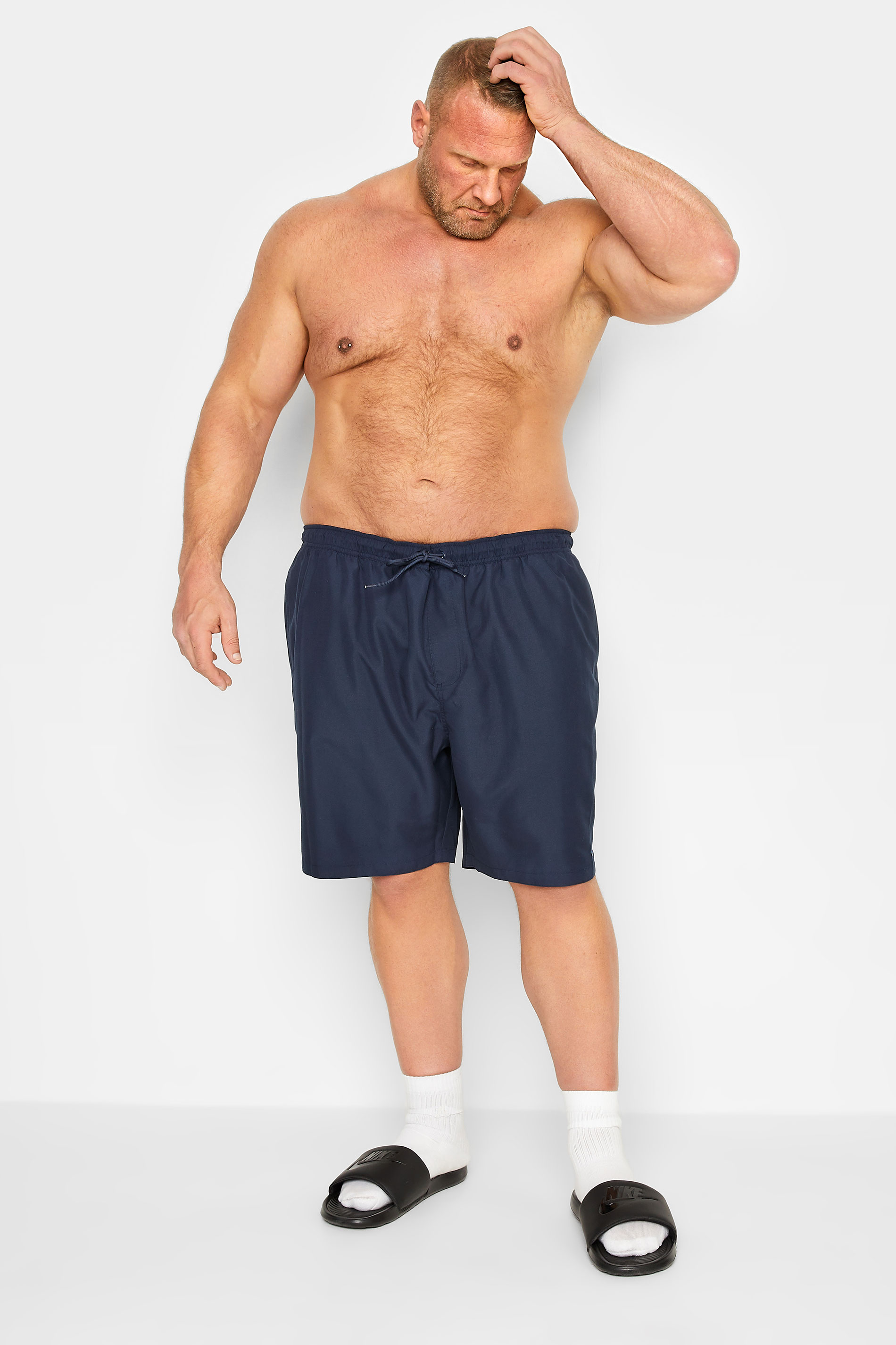 BadRhino Big & Tall Navy Blue Swim Shorts | BadRhino 3