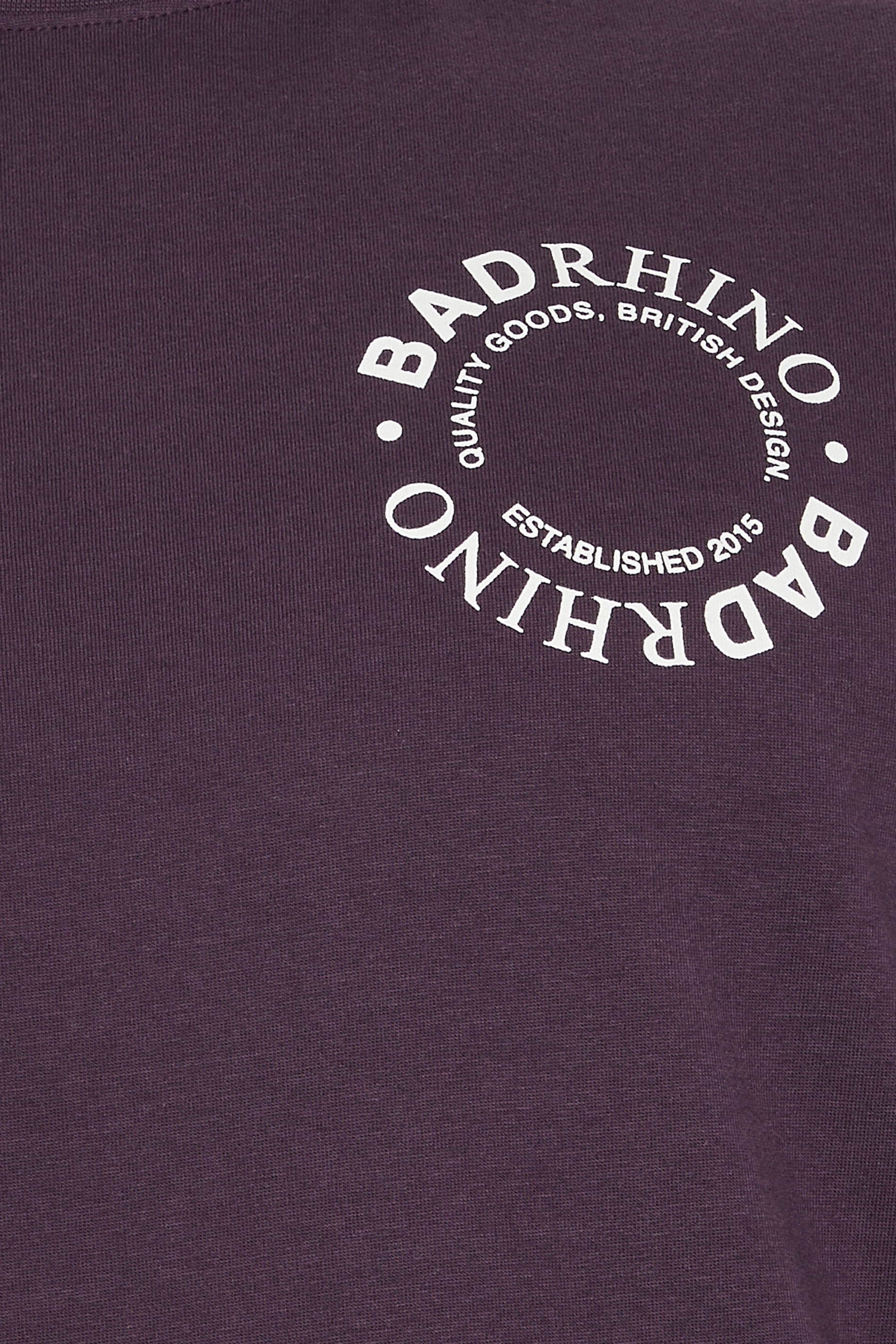 BadRhino Big & Tall Plum Purple Circle Logo T-Shirt | BadRhino 9