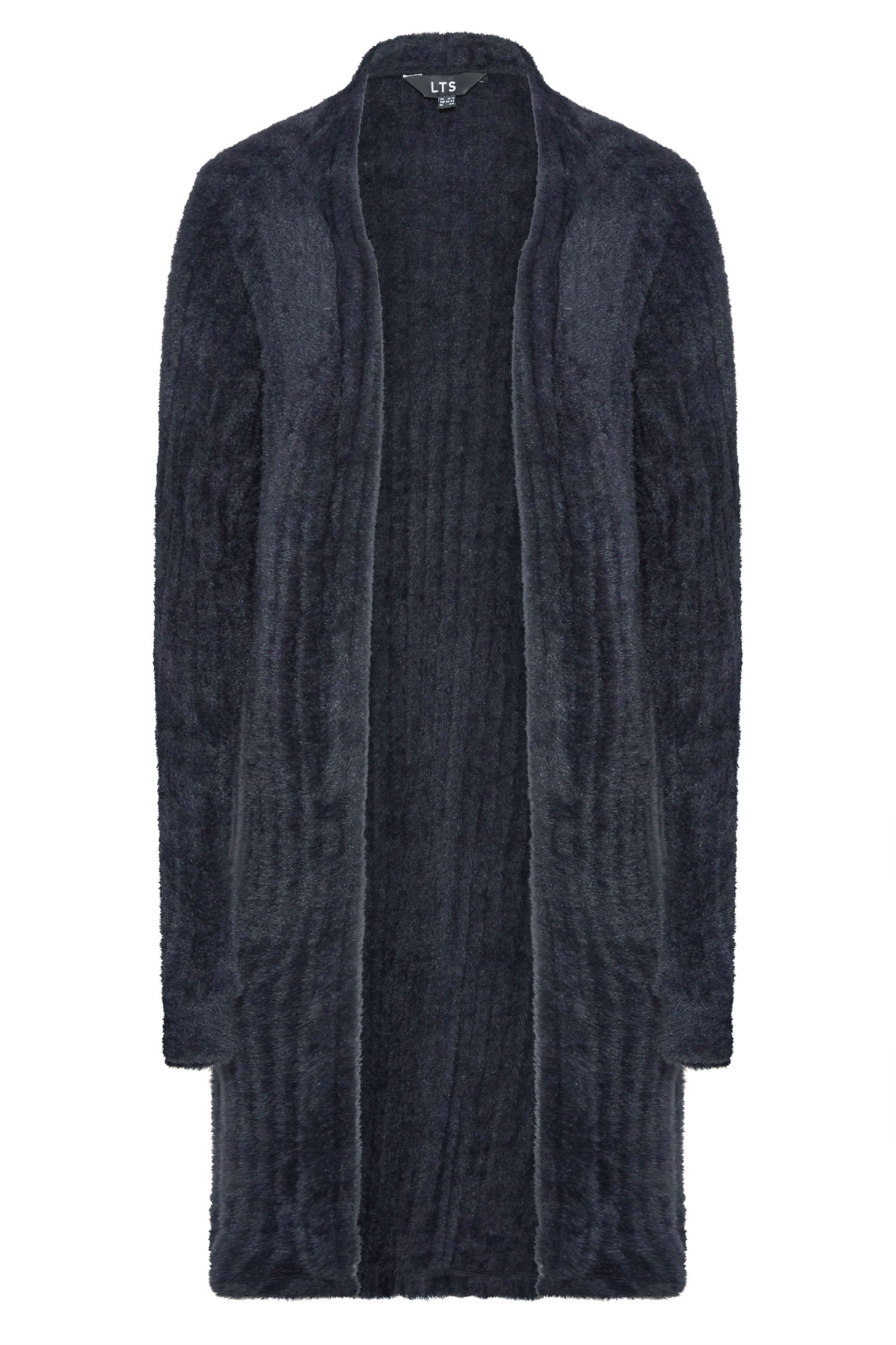 LTS Tall Women's Navy Blue Ribbed Cardigan | Long Tall Sally 5