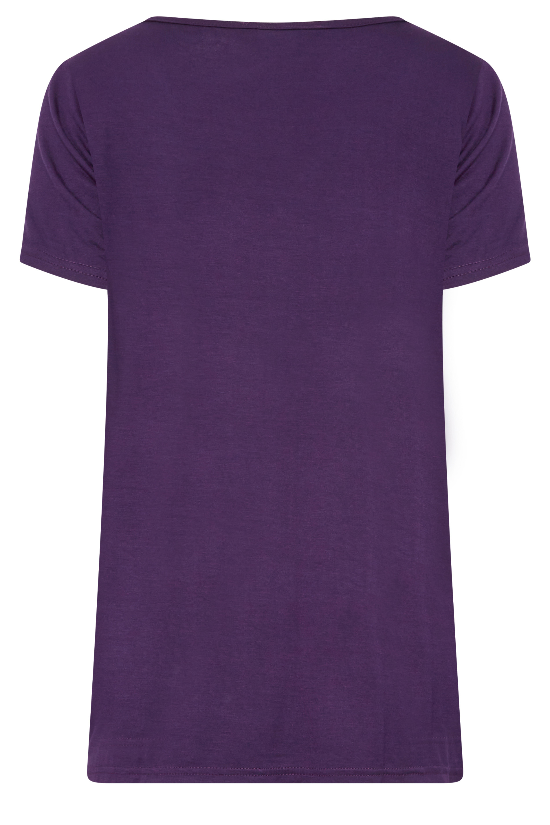 LTS Tall Women's Dark Purple V-Neck T-Shirt