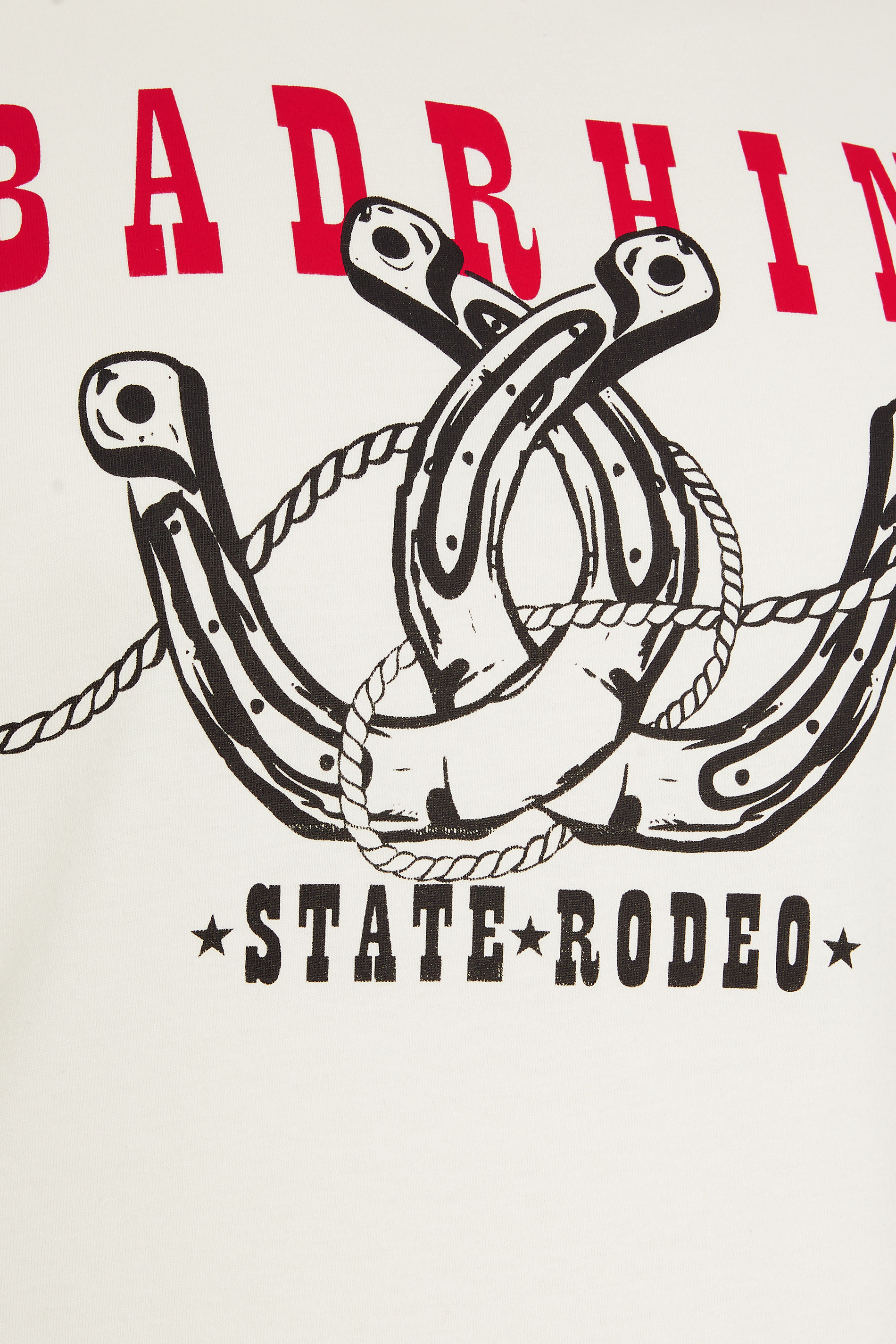 BadRhino Big & Tall Off White 'State Rodeo' Graphic T-Shirt | BadRhino 7