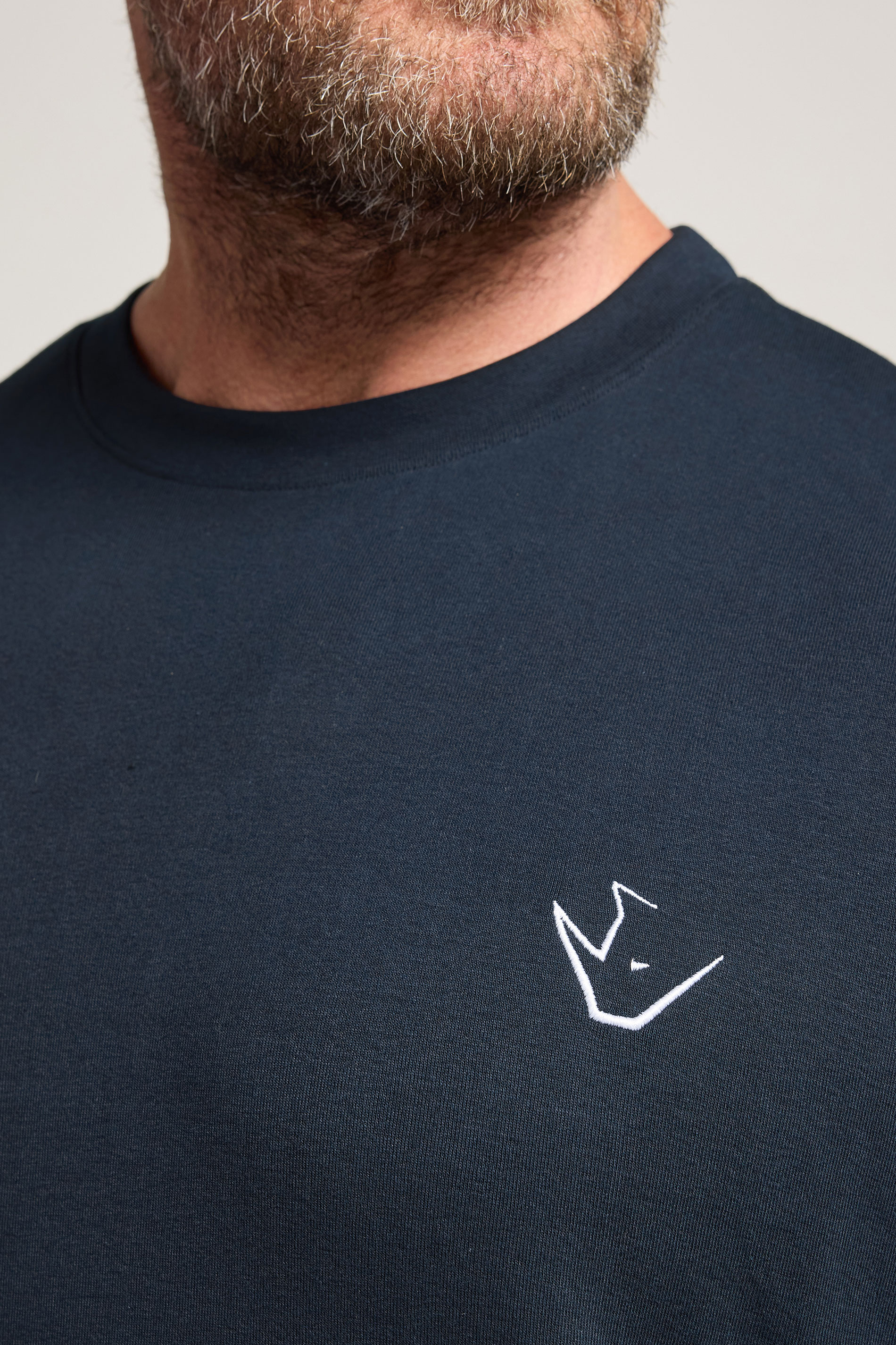 IronRhino Big & Tall Navy Blue 'Rest Day' T-Shirt | BadRhino 4