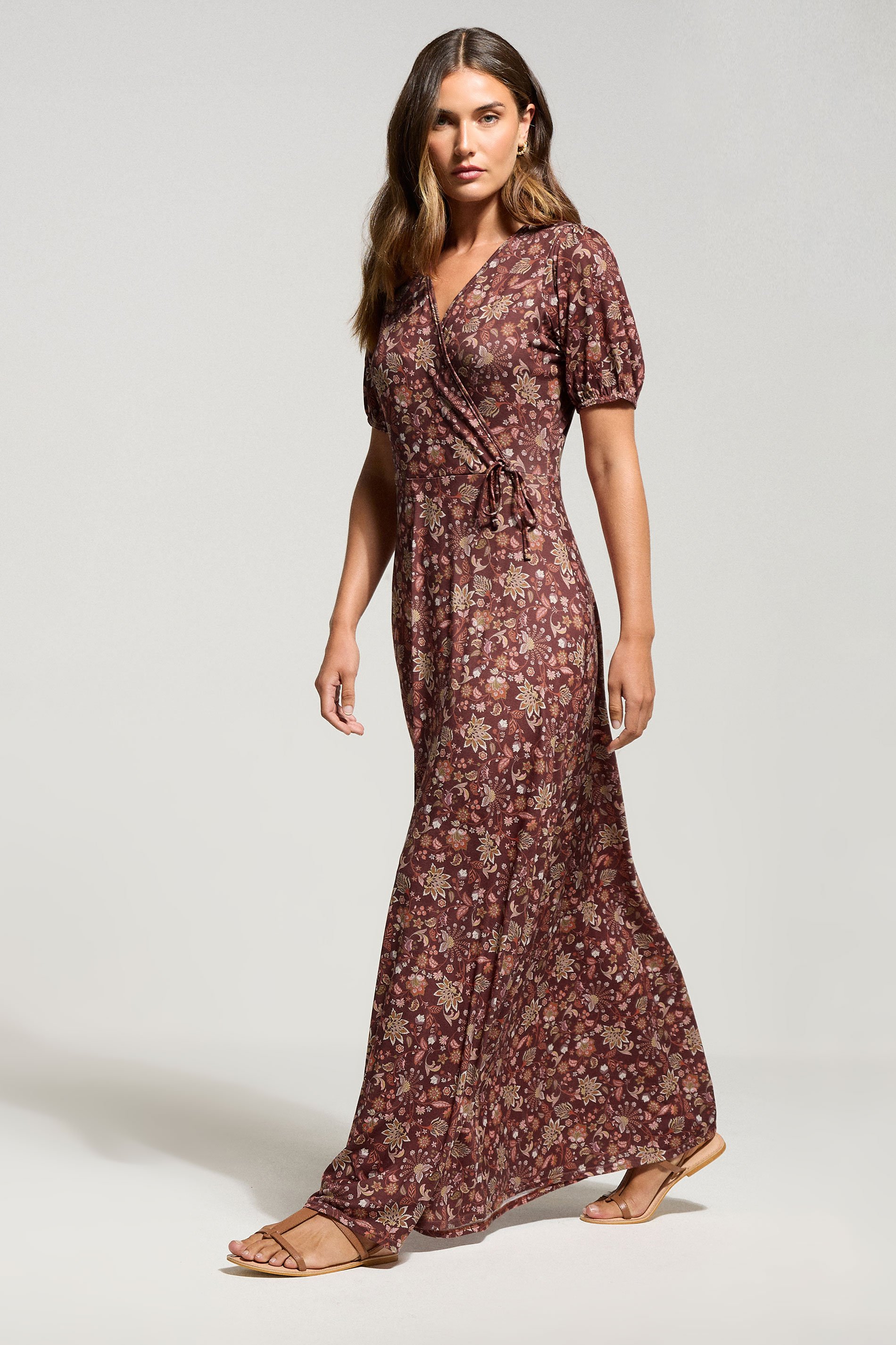 LTS Tall Orange Paisley Wrap Maxi Dress | Long Tall Sally 2