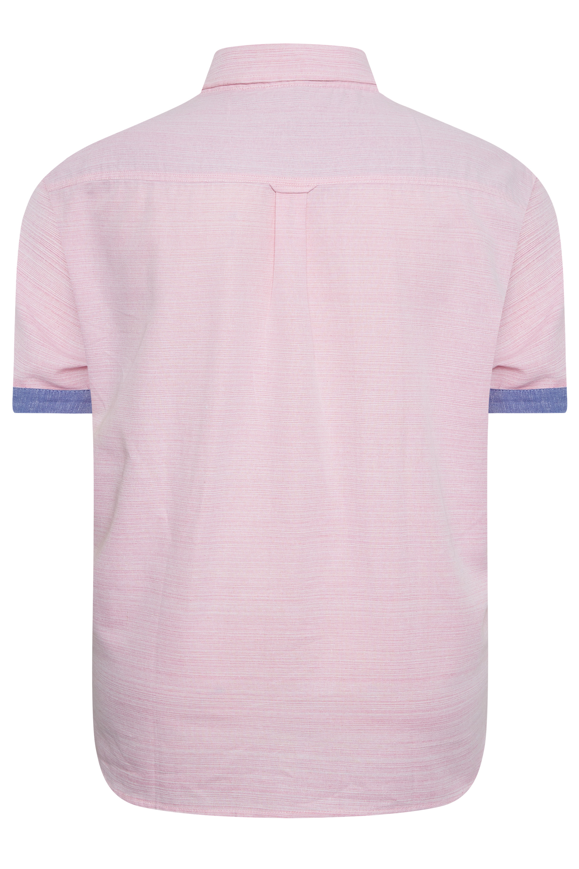 BadRhino Big & Tall Pink Cotton Slub Shirt | BadRhino 5
