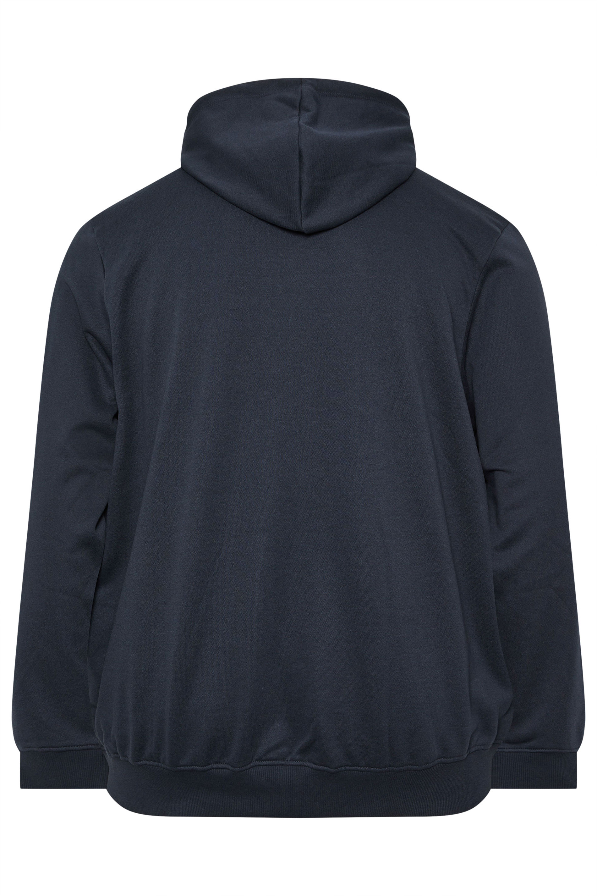 JACK & JONES Big & Tall Navy Blue Hoodie | BadRhino 4