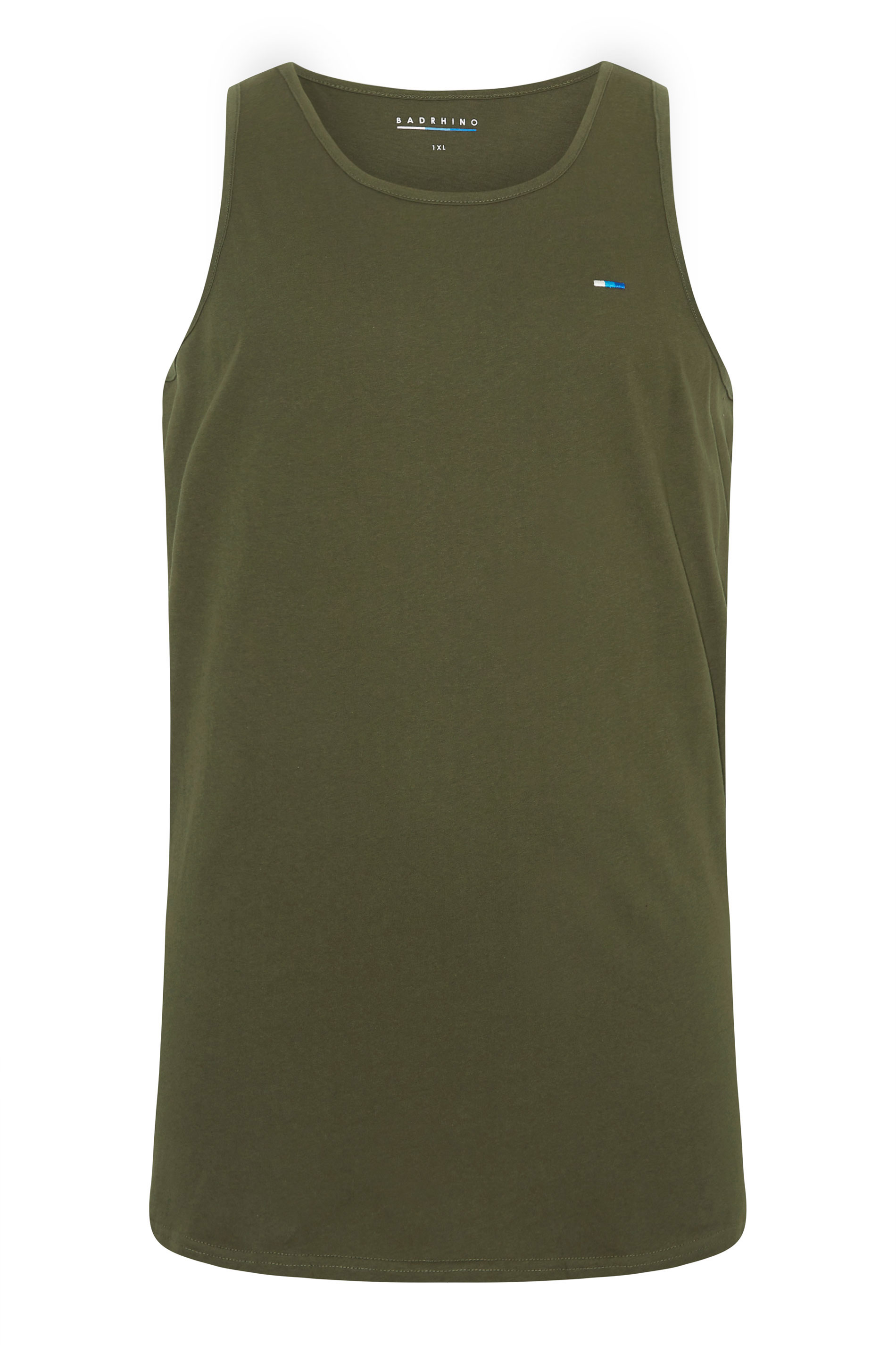 BadRhino Khaki Green Plain Vest Top | BadRhino 5