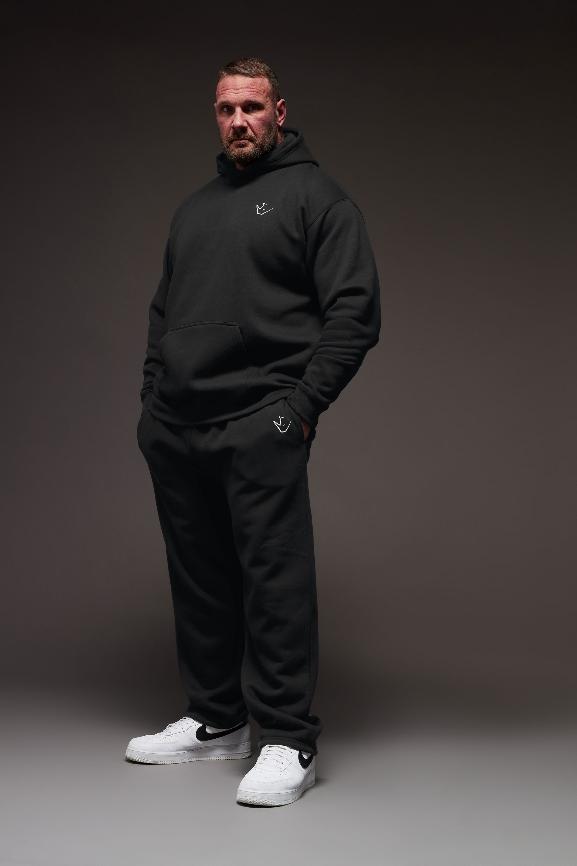 IronRhino Big & Tall Black 'Rest Day' Joggers | BadRhino 1