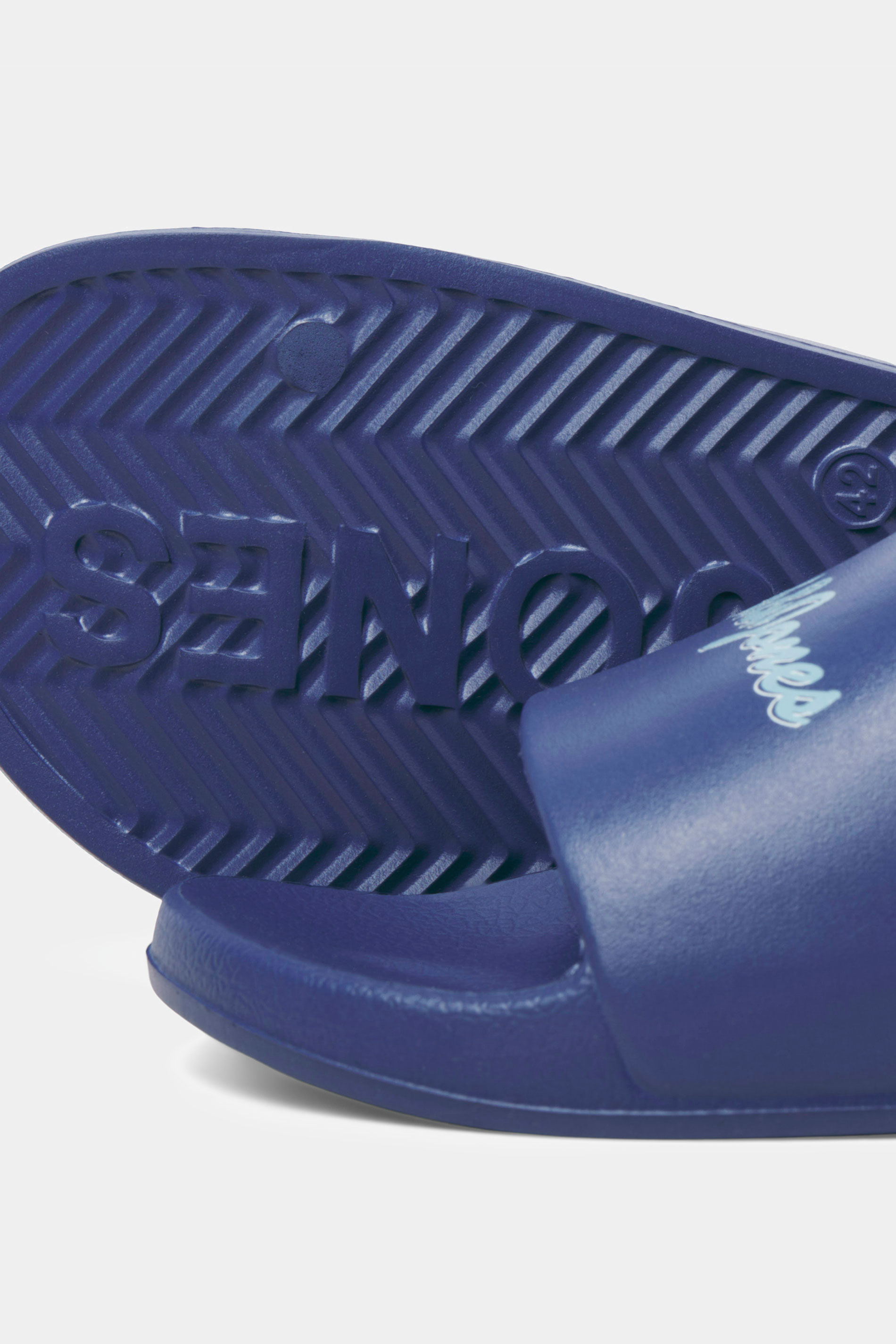 JACK & JONES Big & Tall Blue Moulded Logo Slider | BadRhino 4