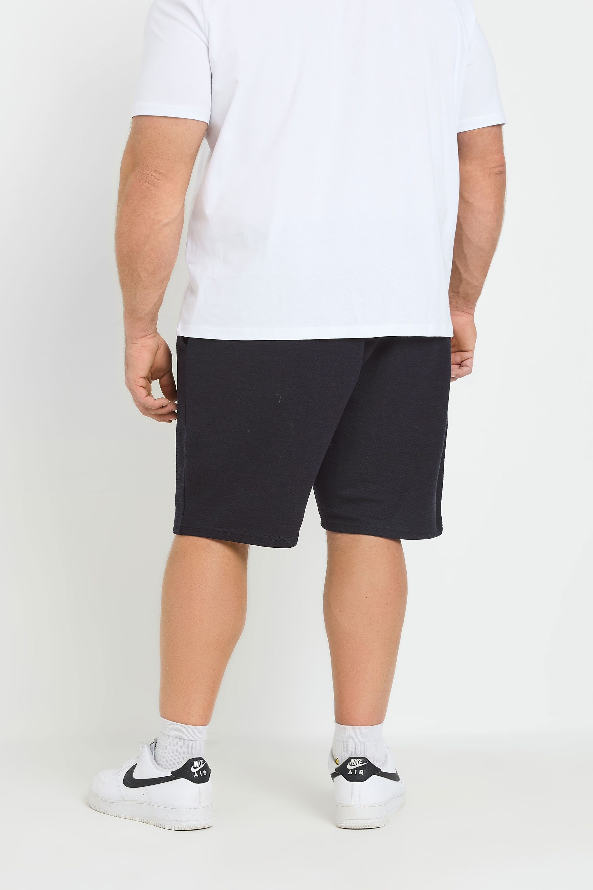 BadRhino Big & Tall Navy Blue Diamond Quilted Shorts | BadRhino 3