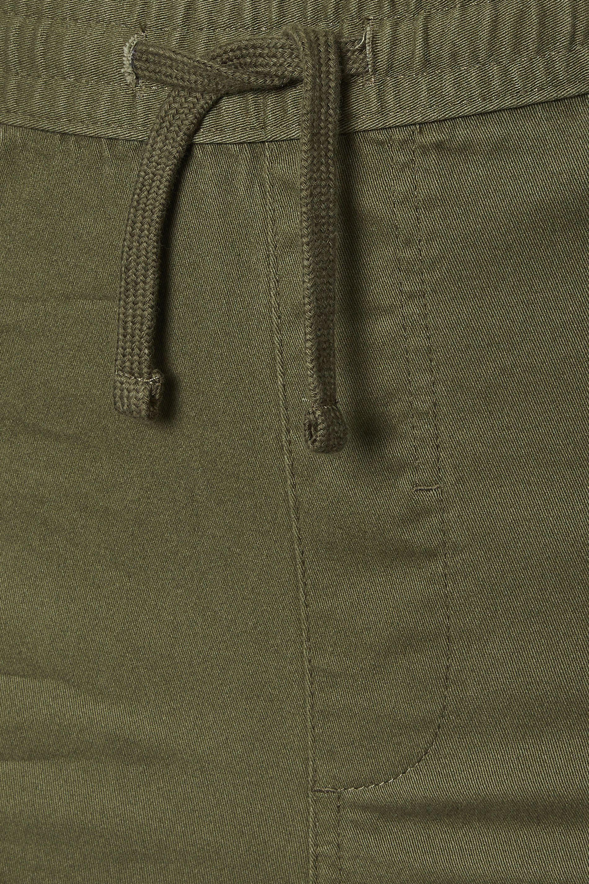 BadRhino Big & Tall Olive Green Elasticated Waist Chinos | BadRhino 5