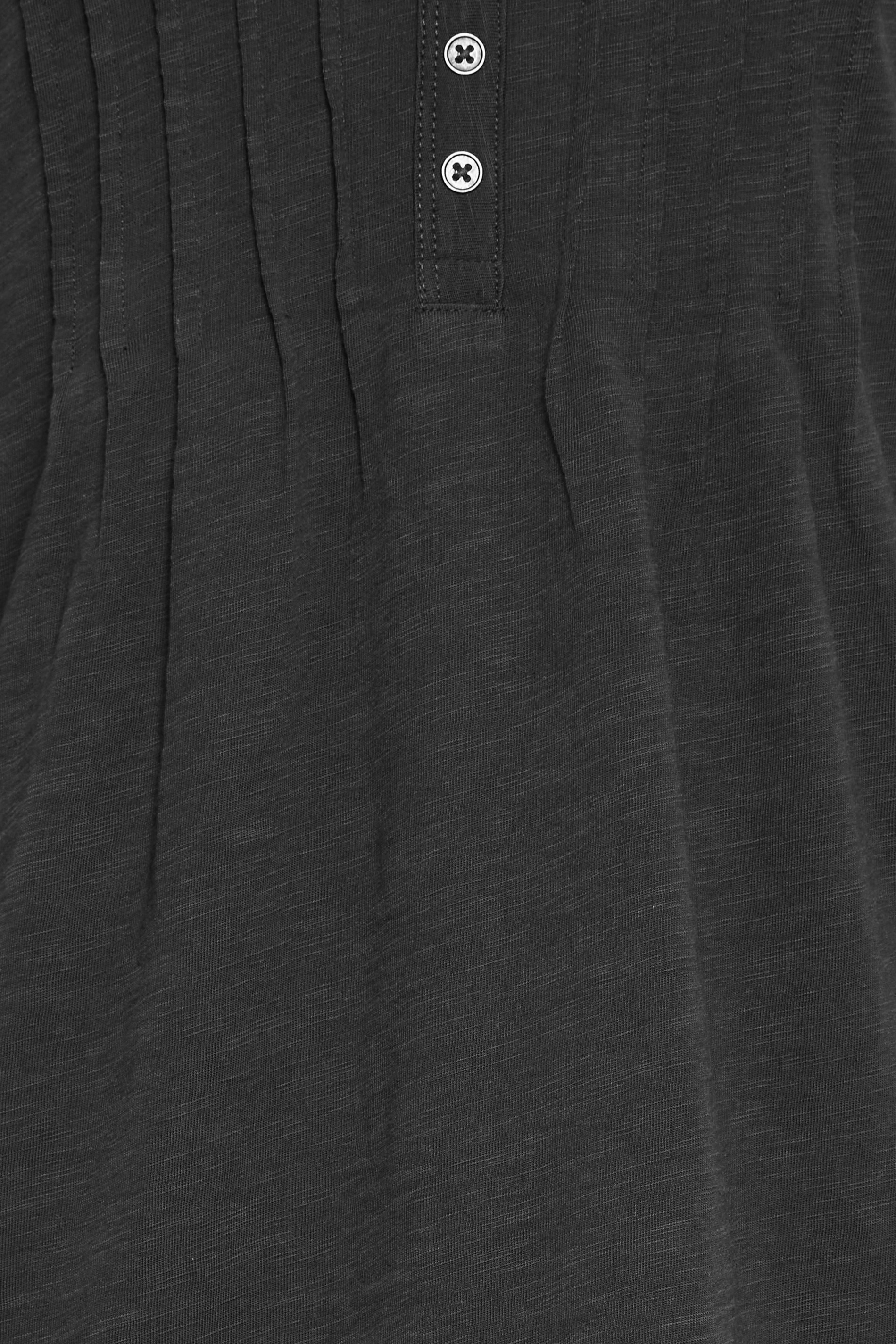 LTS Tall Black Long Sleeve Henley Top | Long Tall Sally 5